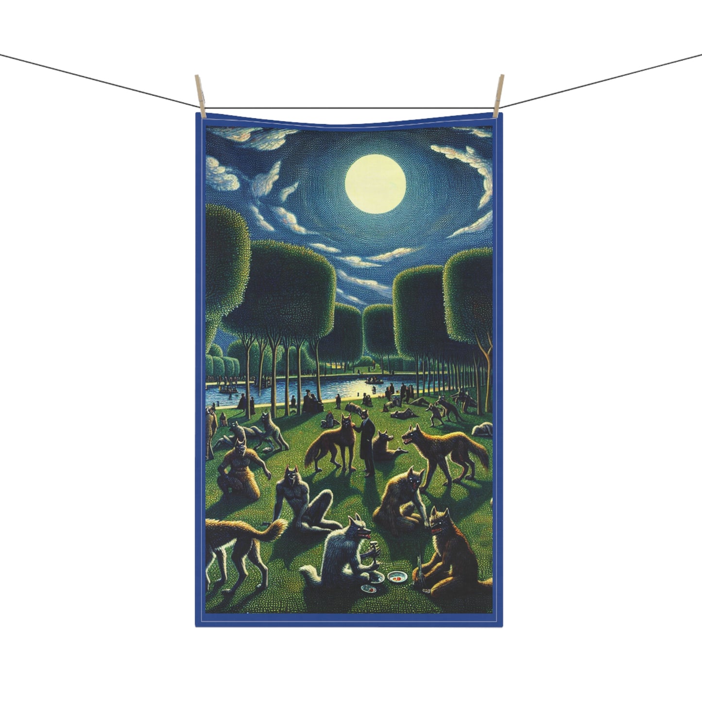 Werewolves at the Waterfront Tea Towels