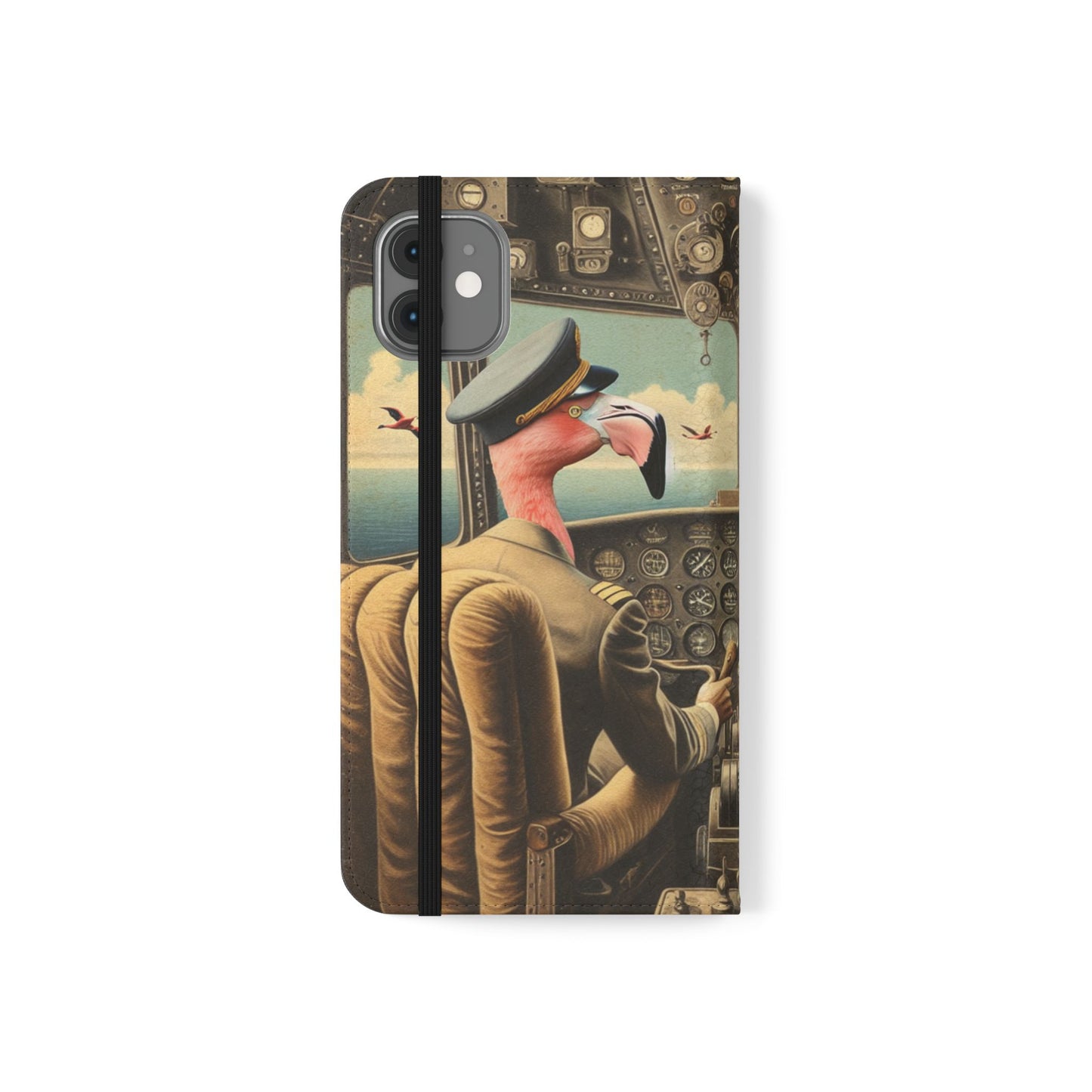 Flamingo Flight Deck Flip Case - iPhone/Galaxy