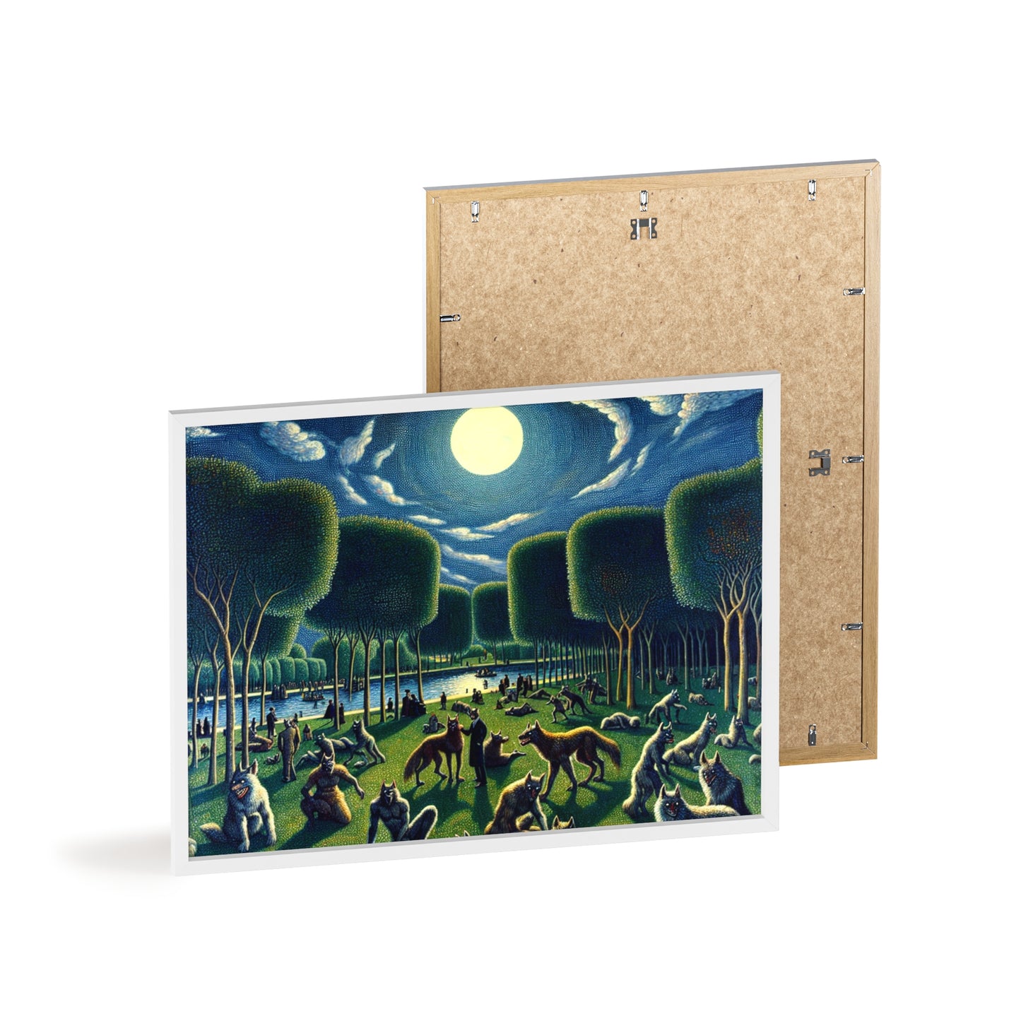 Framed Werewolves at the Waterfront Poster