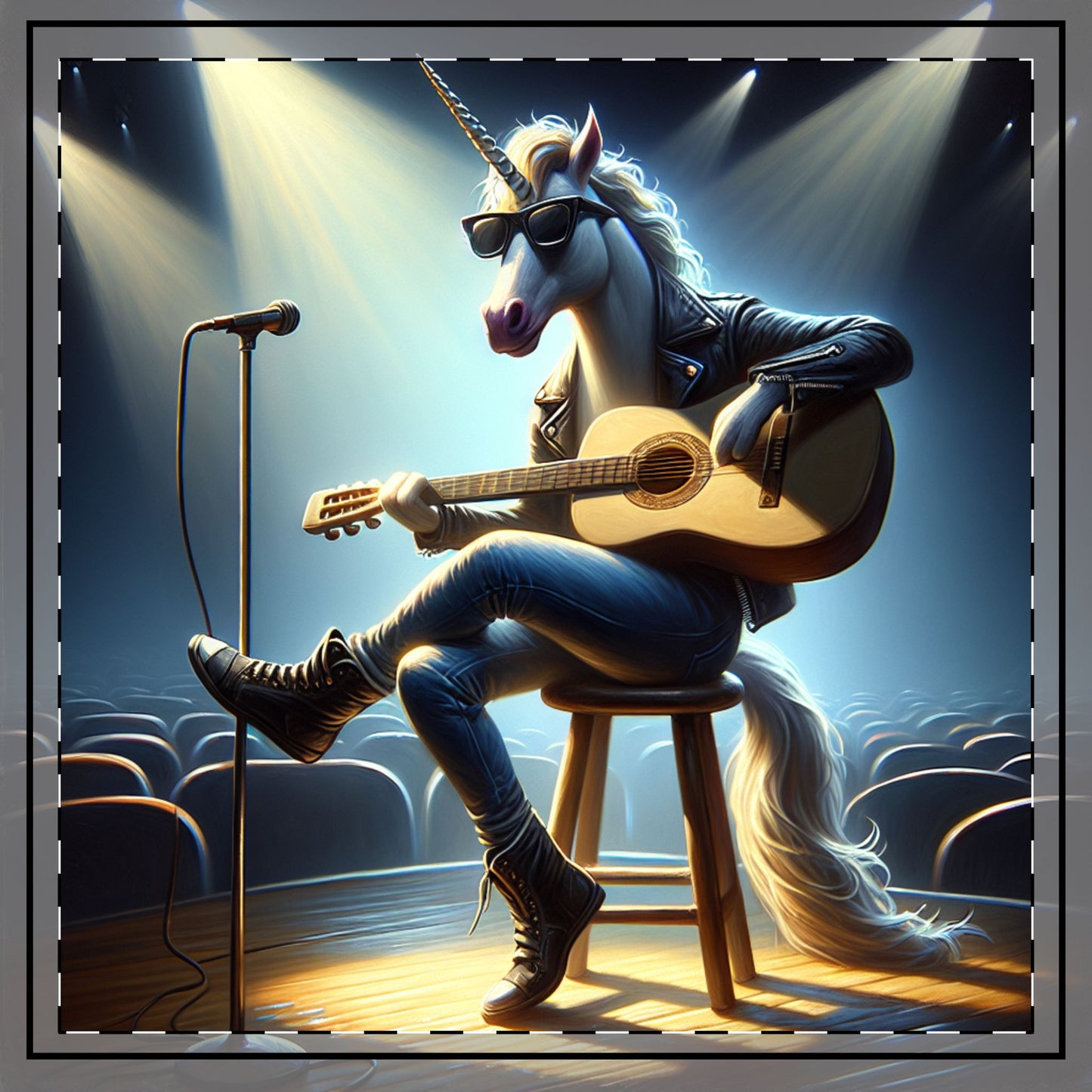 Unicorn Unplugged Throw Pillow