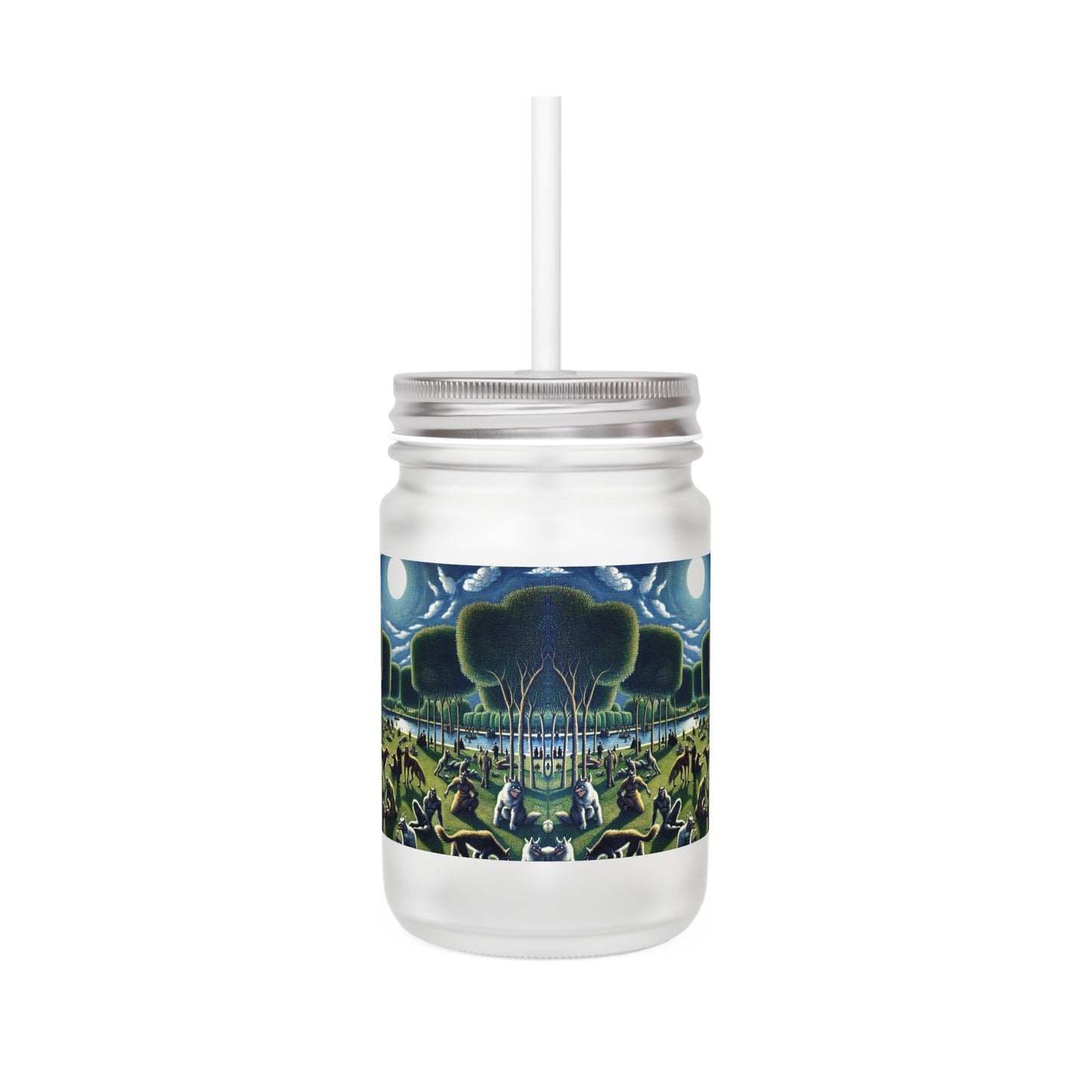 Werewolves at the Waterfront Mason Jar Tumbler
