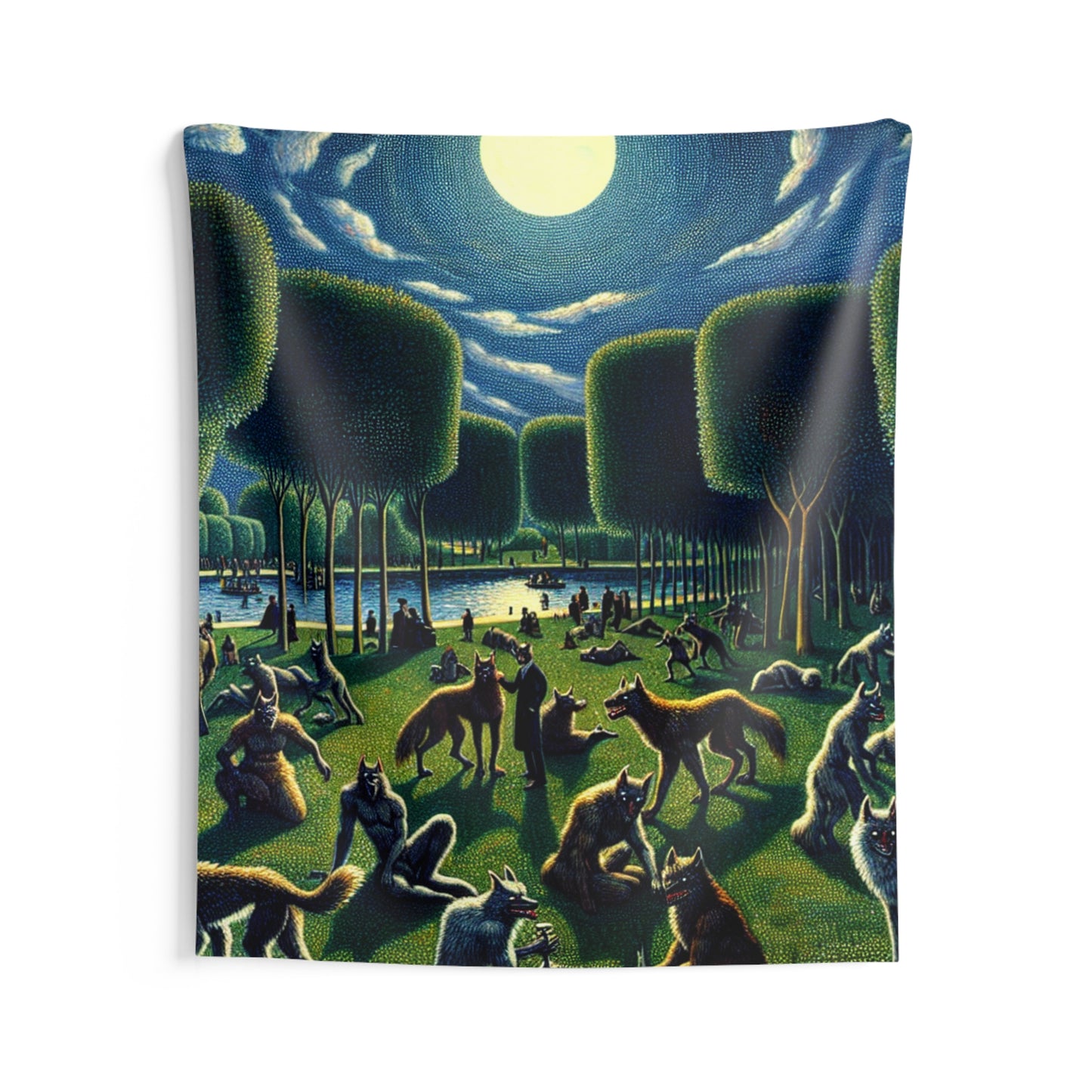Werewolves at the Waterfront Wall Tapestry