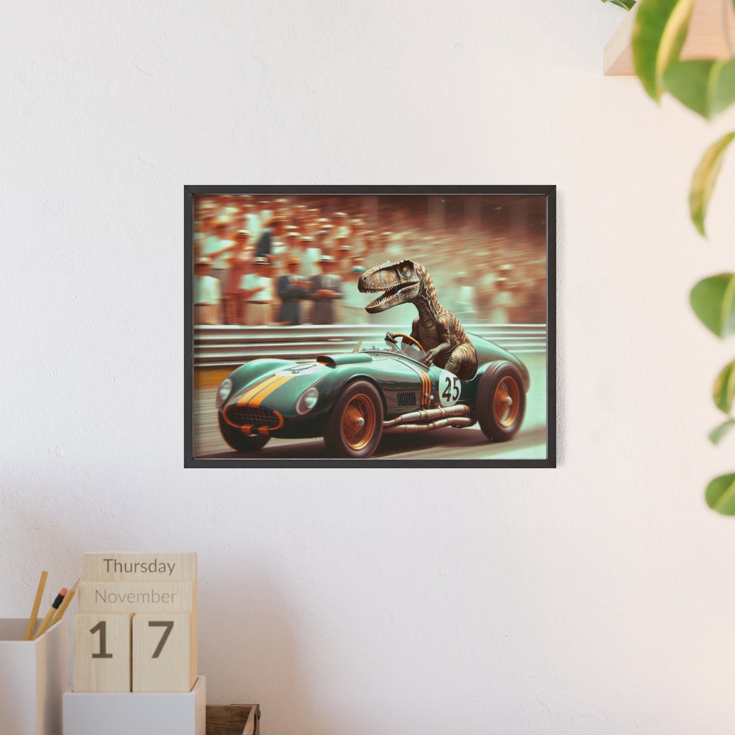 Framed Velocity Raptor Poster