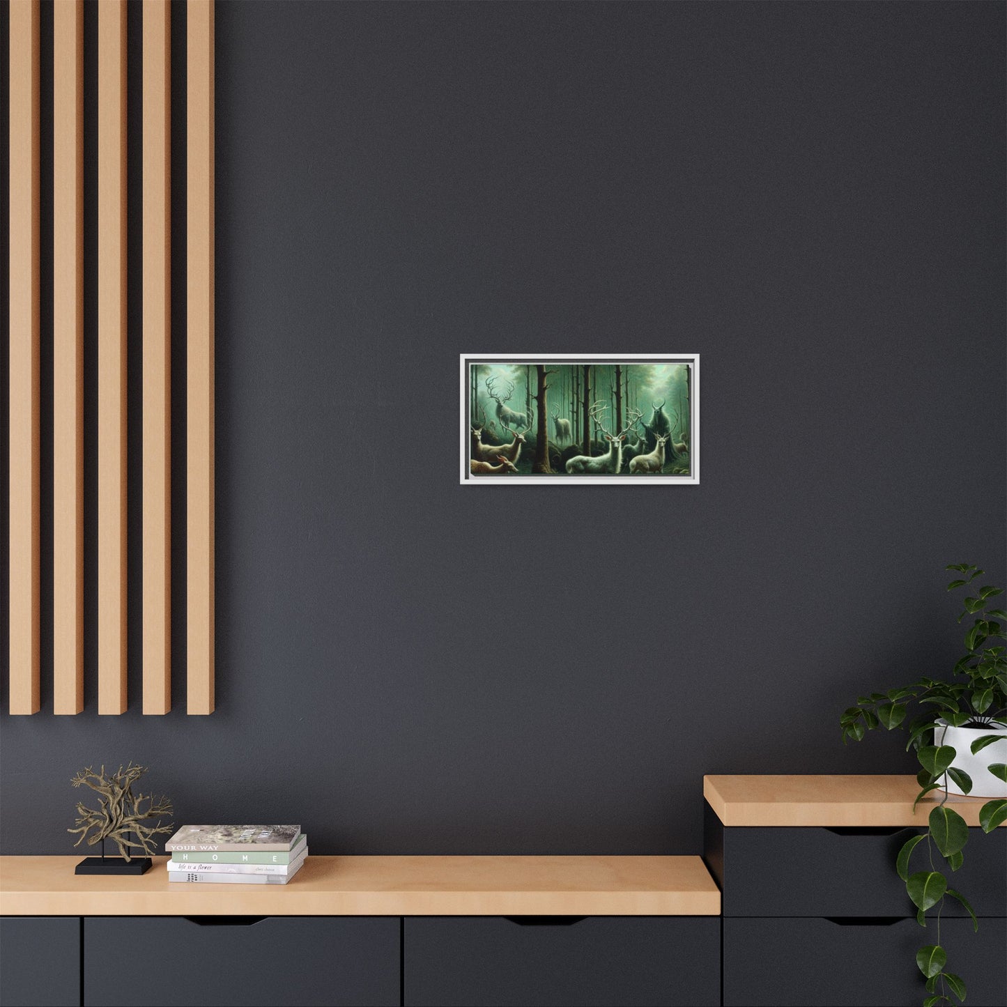 Wendigo Shepherd Canvas, Framed (Multi-color)