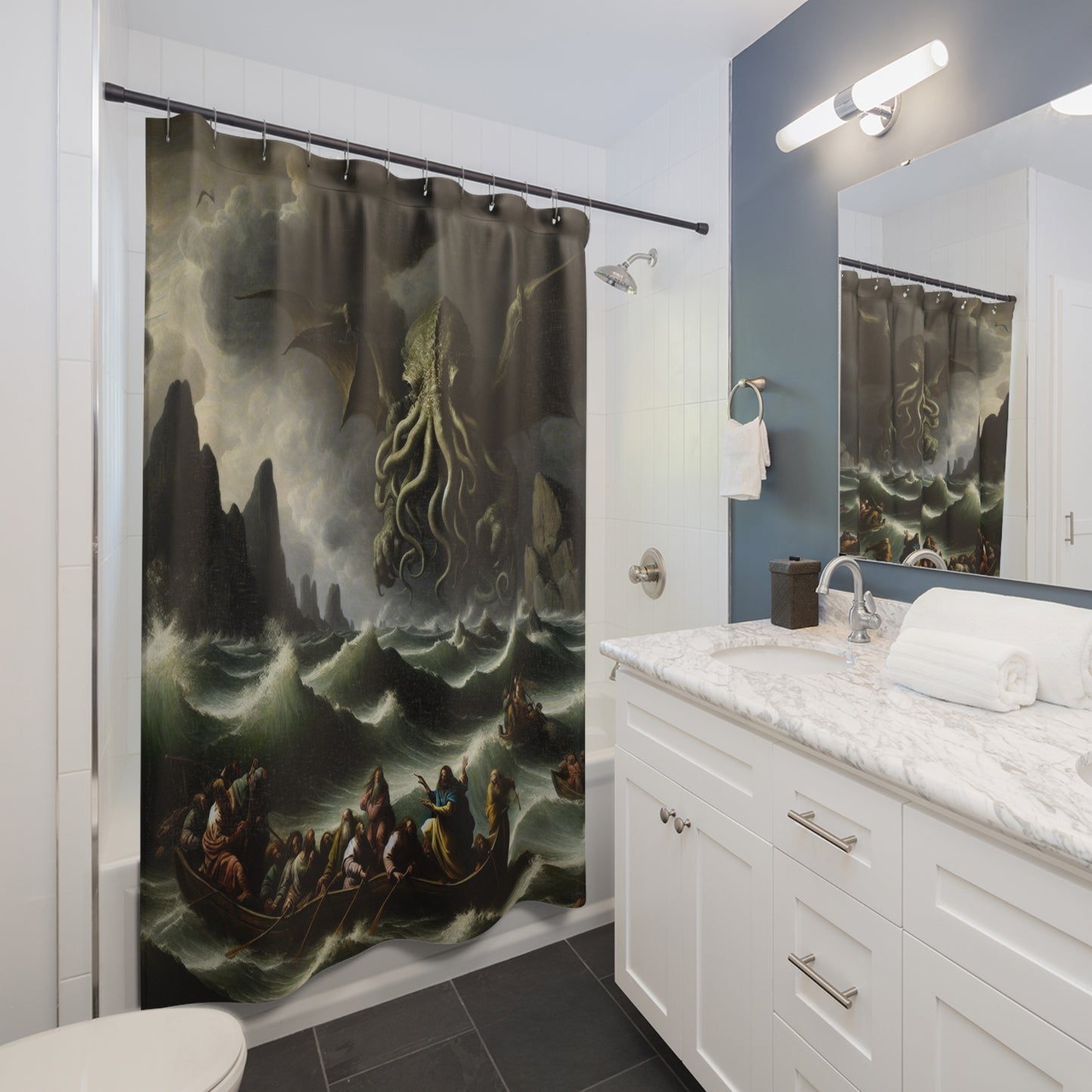 Cthulhu in the Storm Shower Curtain