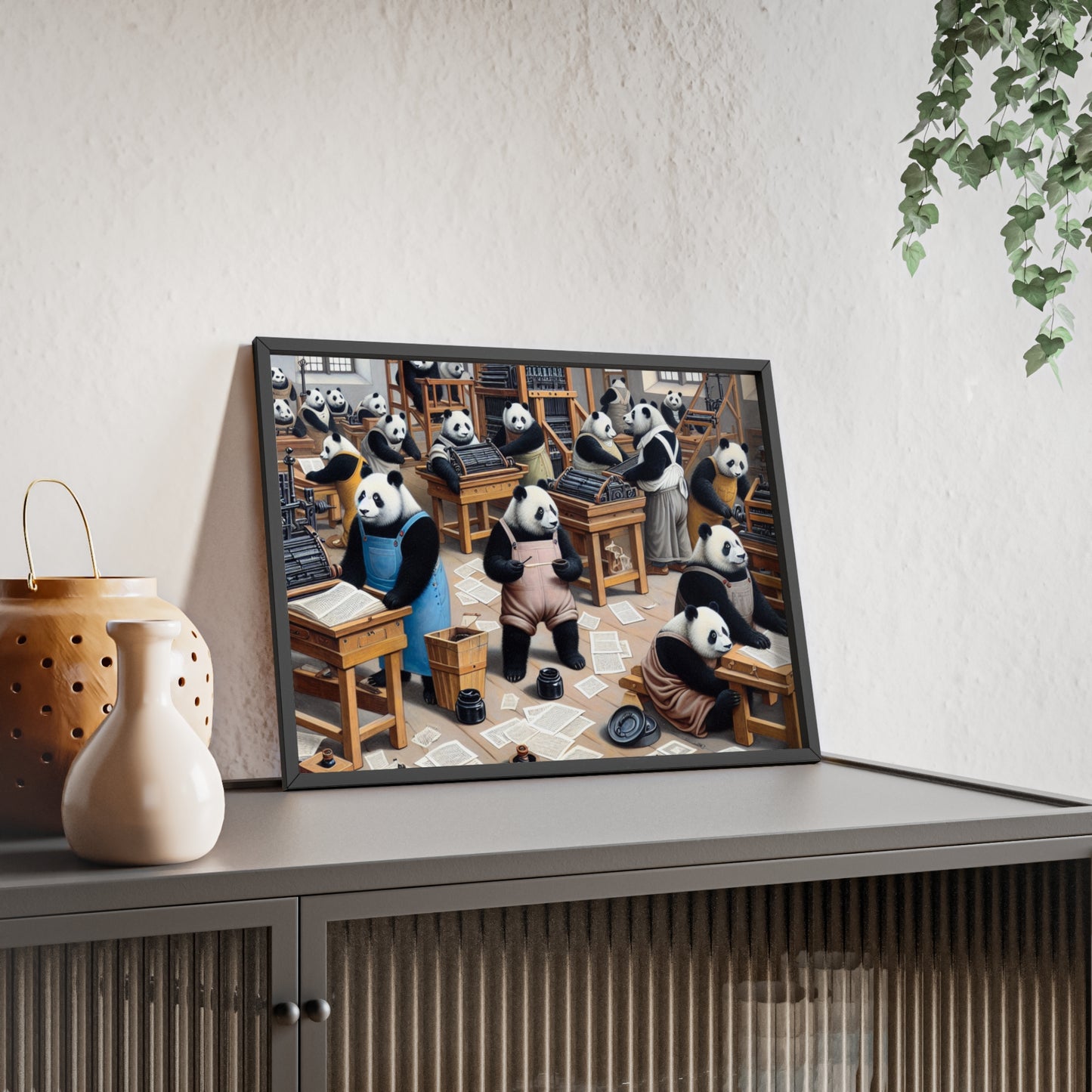 Framed Printing Pandamonium Poster