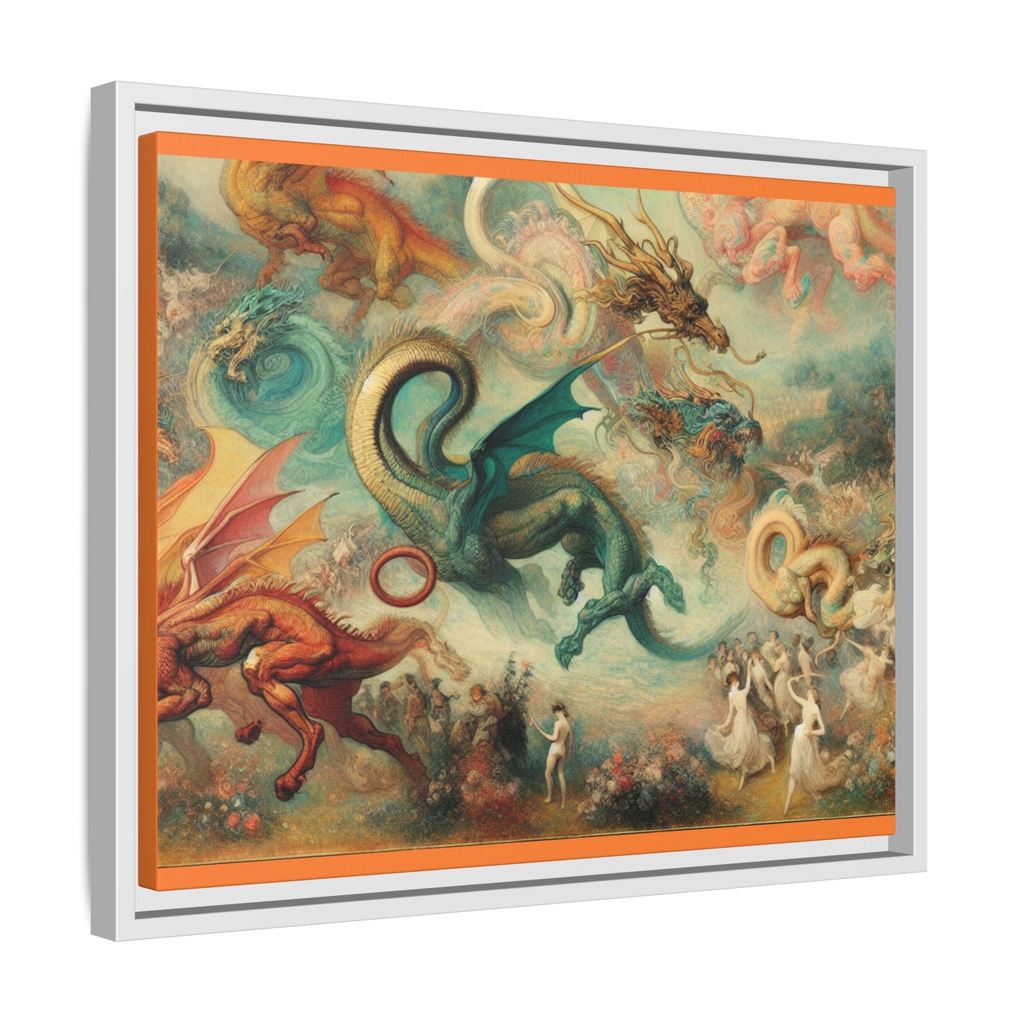 Degas Dreams of Dragons Canvas, Framed (Multi-color)