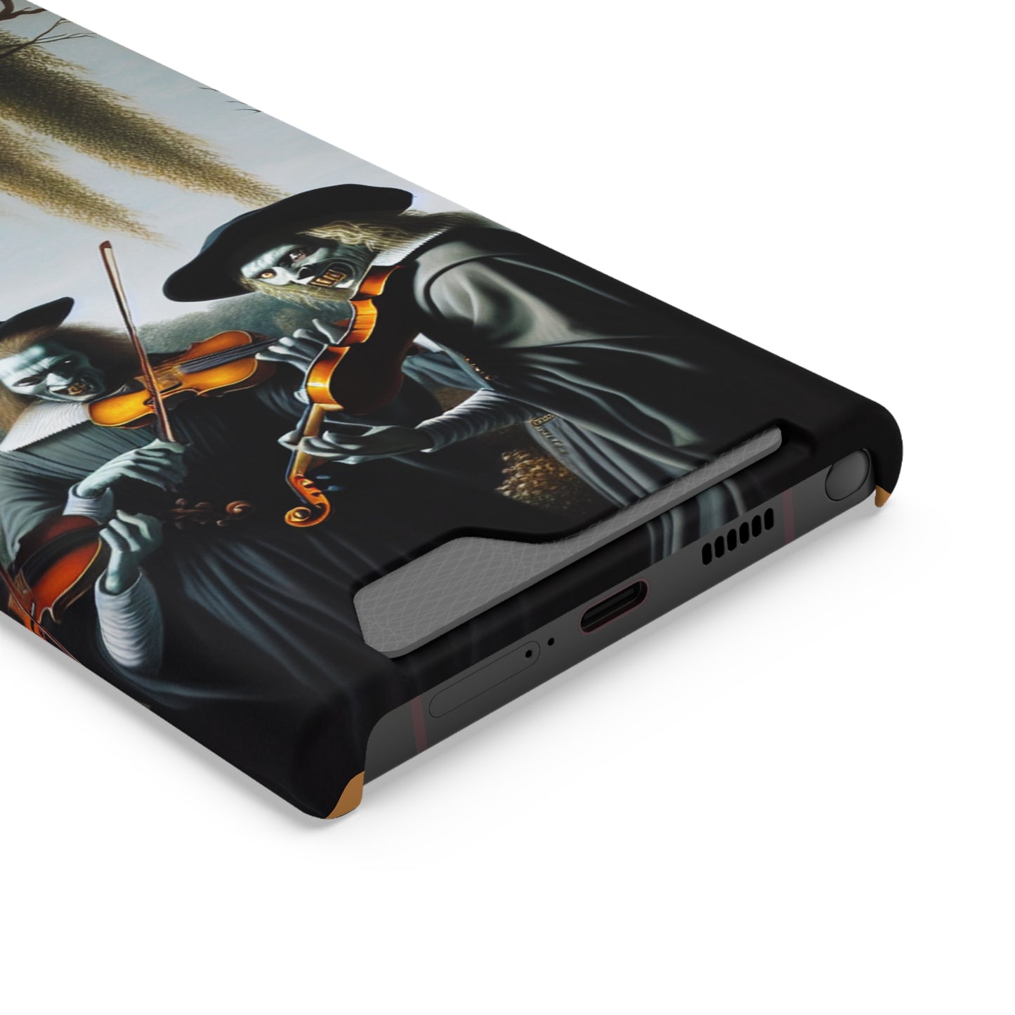 Vermeer's Vampire Violinists Phone Case with Card Holder - GALAXY