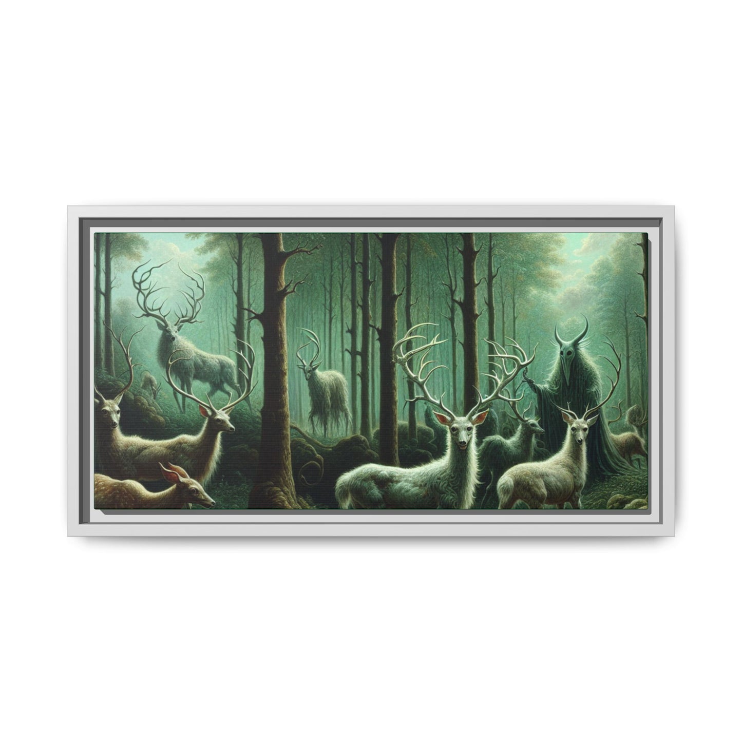 Wendigo Shepherd Canvas, Framed (Multi-color)