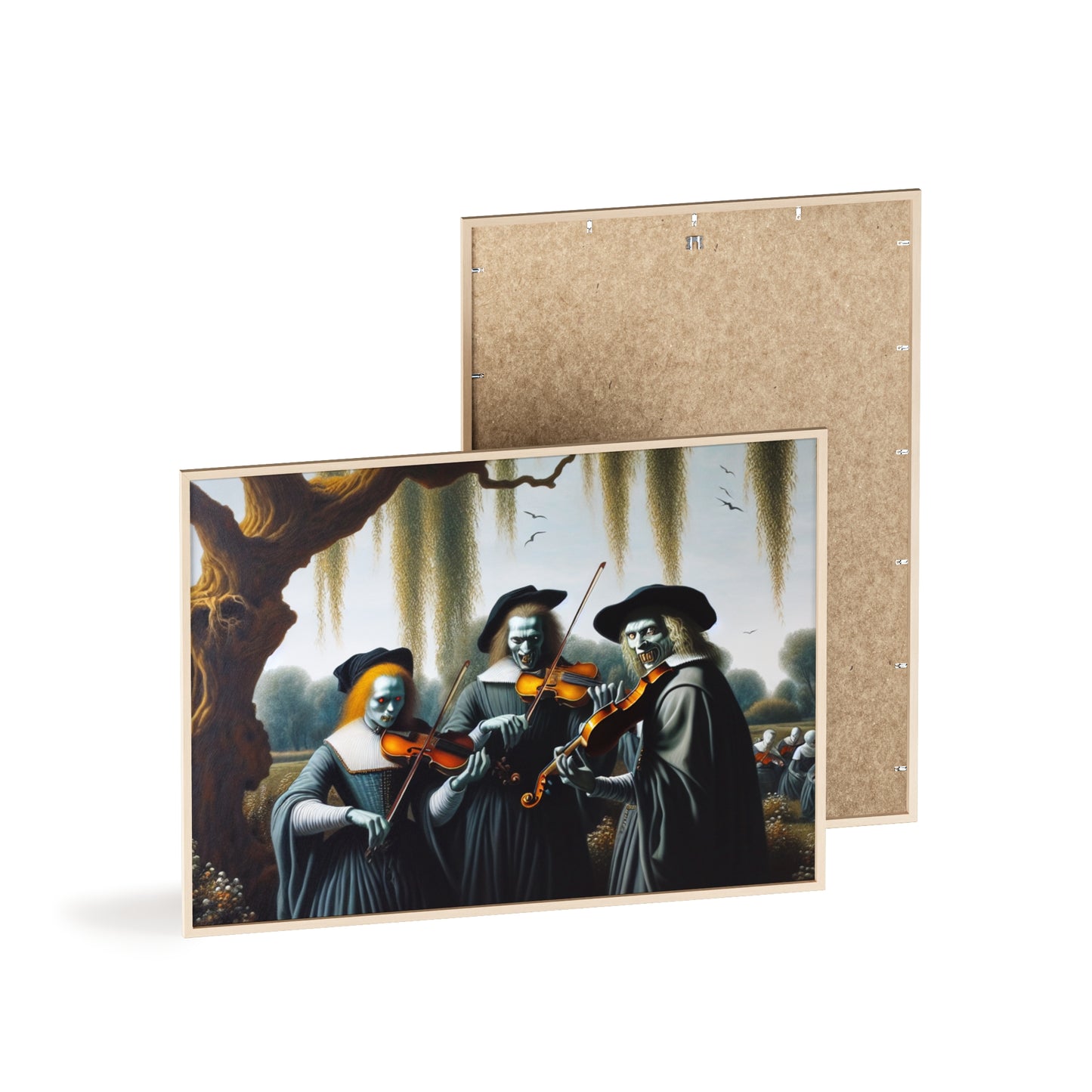 Framed Vermeer's Vampire Violinists Poster