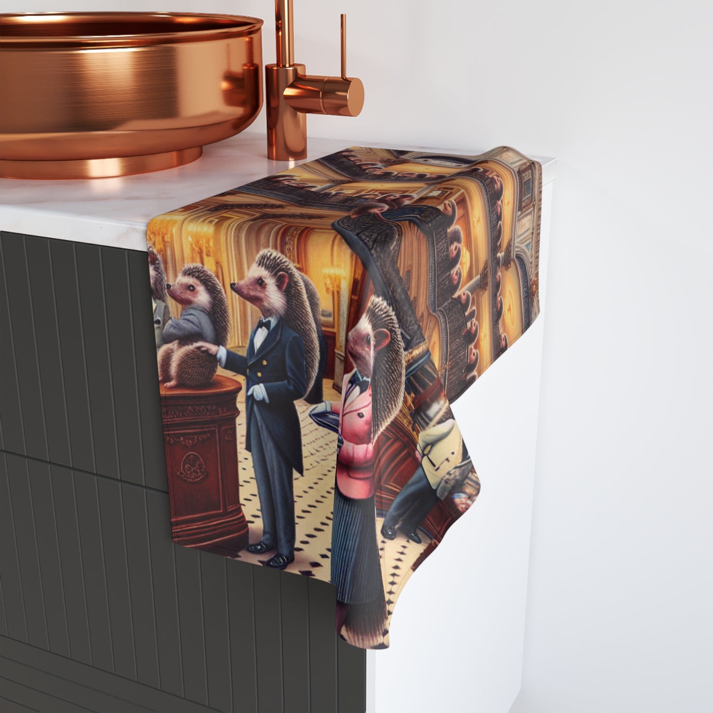 Hedgehog Hotel Hand Towel