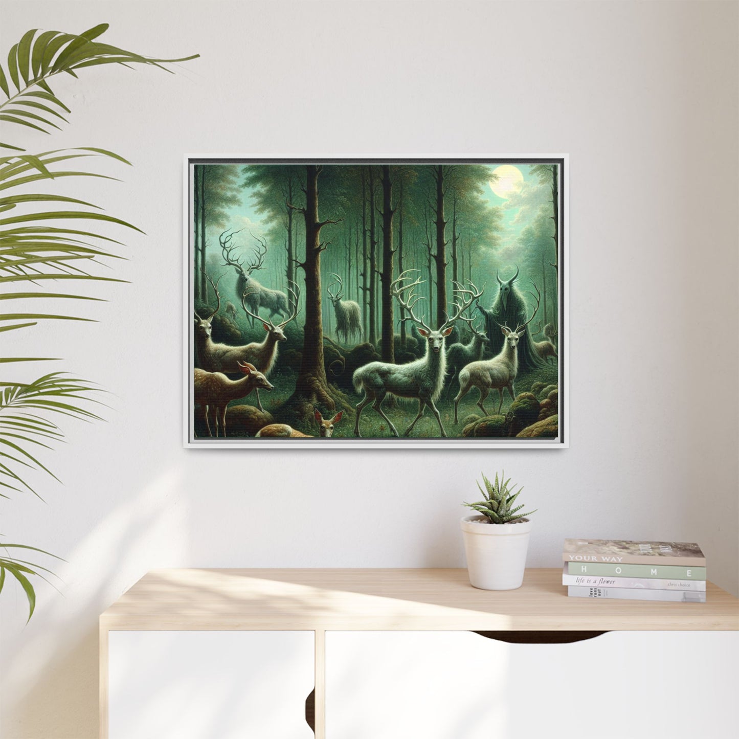 Wendigo Shepherd Canvas, Framed (Multi-color)