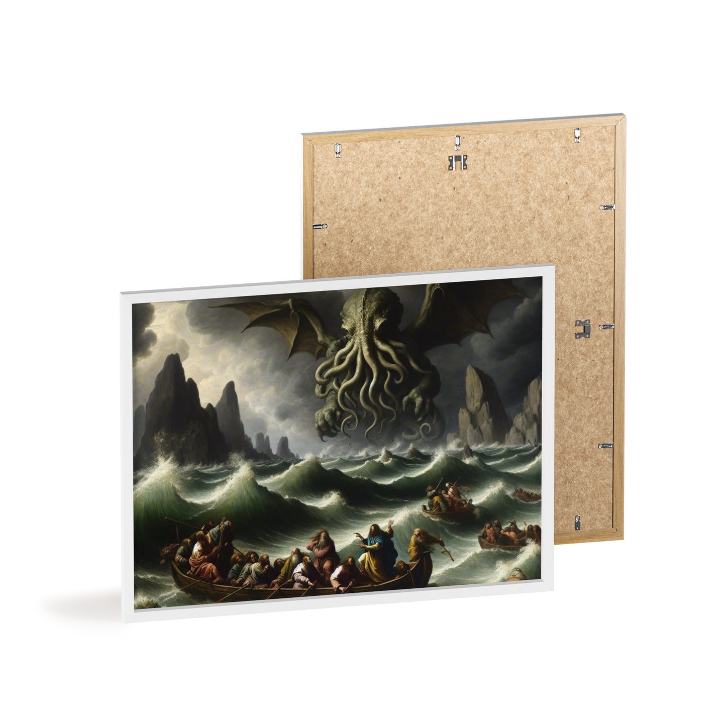 Framed Cthulhu in the Storm Poster