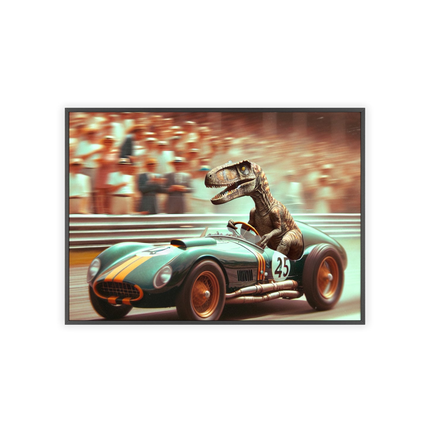 Framed Velocity Raptor Poster