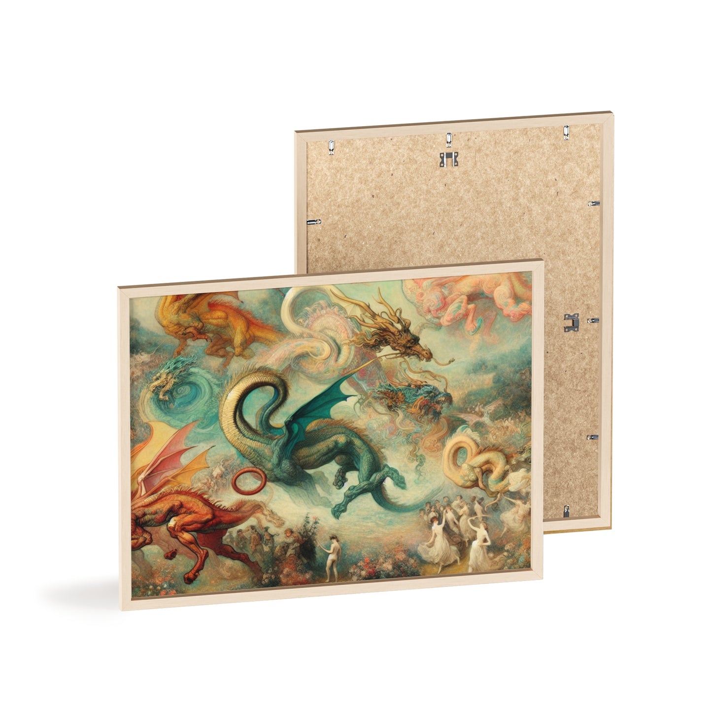 Framed Degas Dreams of Dragons Poster
