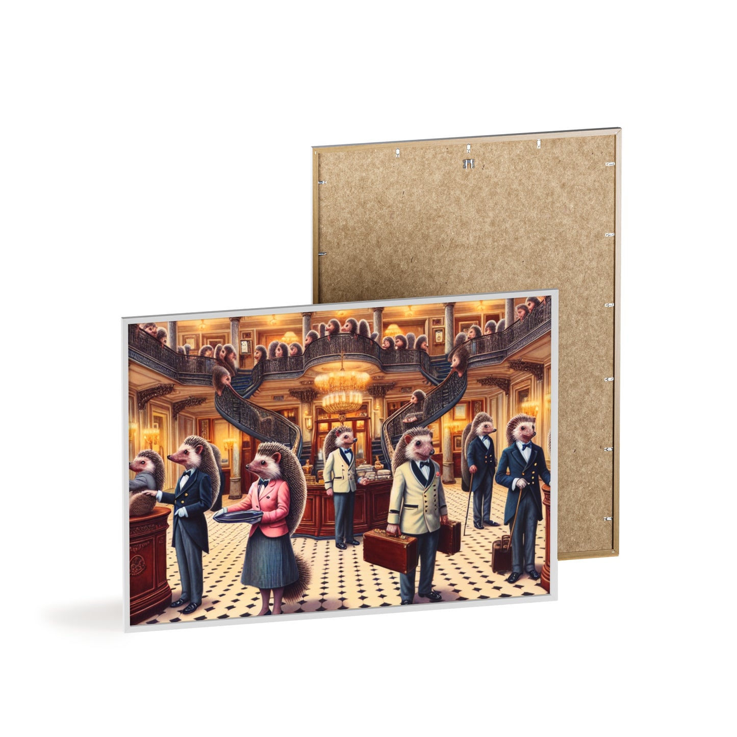 Framed Hedgehog Hotel Poster