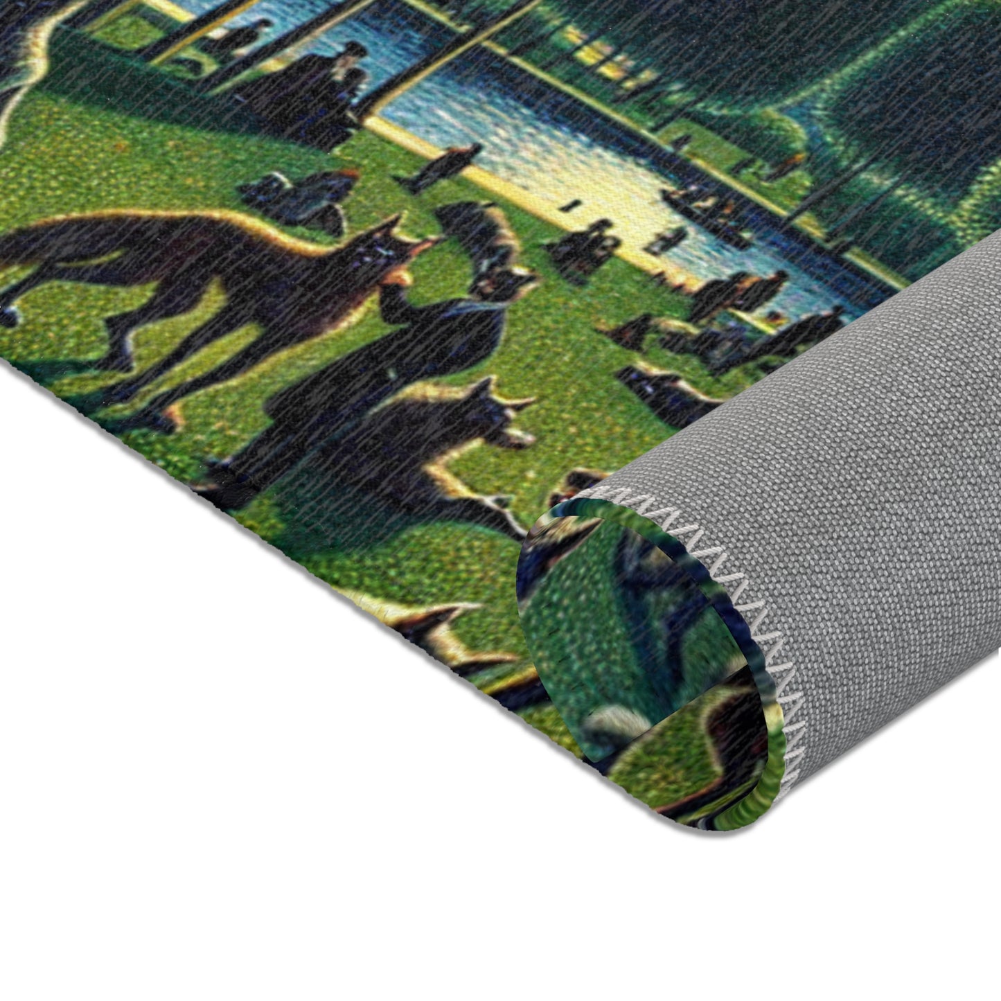 Werewolves at the Waterfront Area Rug - HORIZONTAL