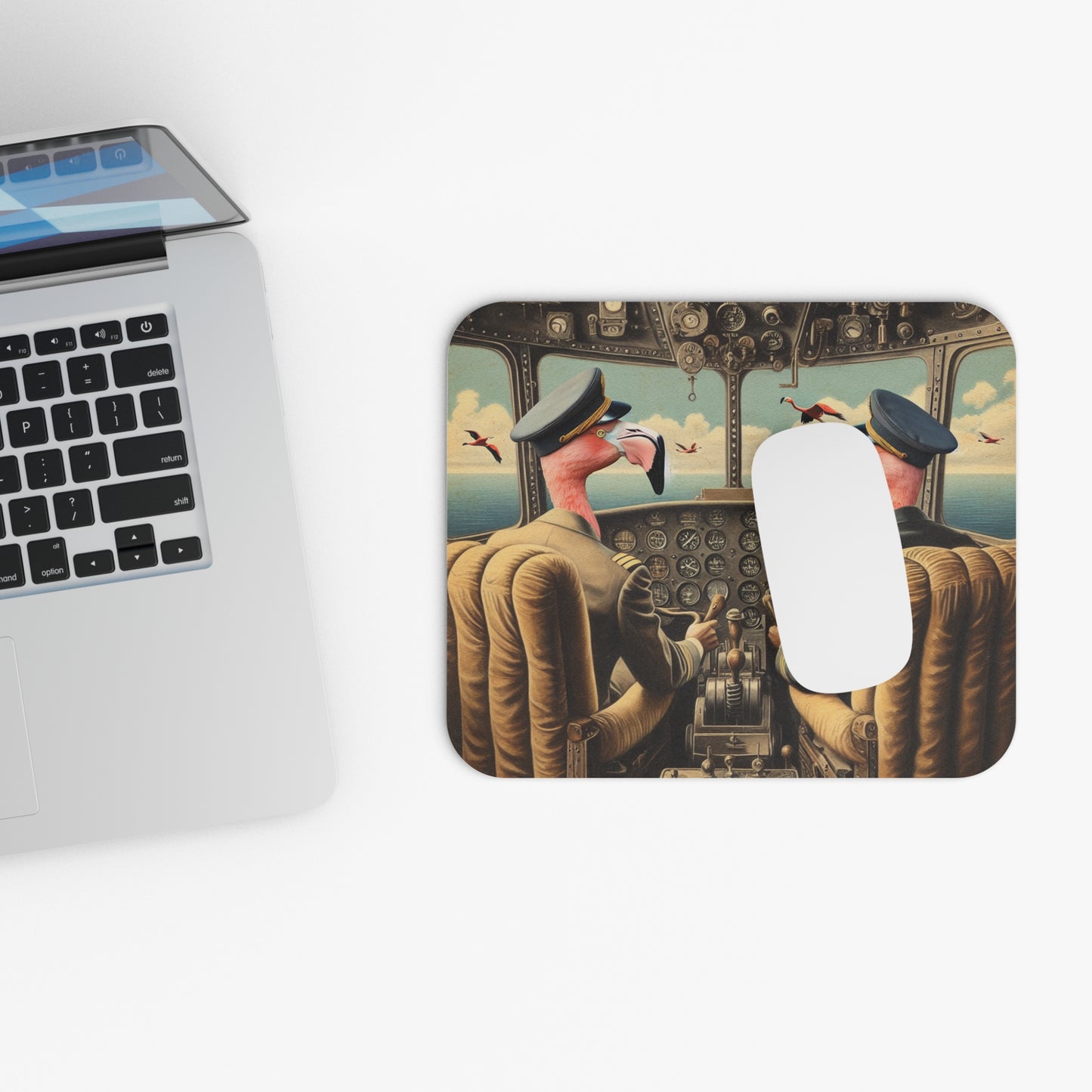 Flamingo Flight Deck Mouse Pad