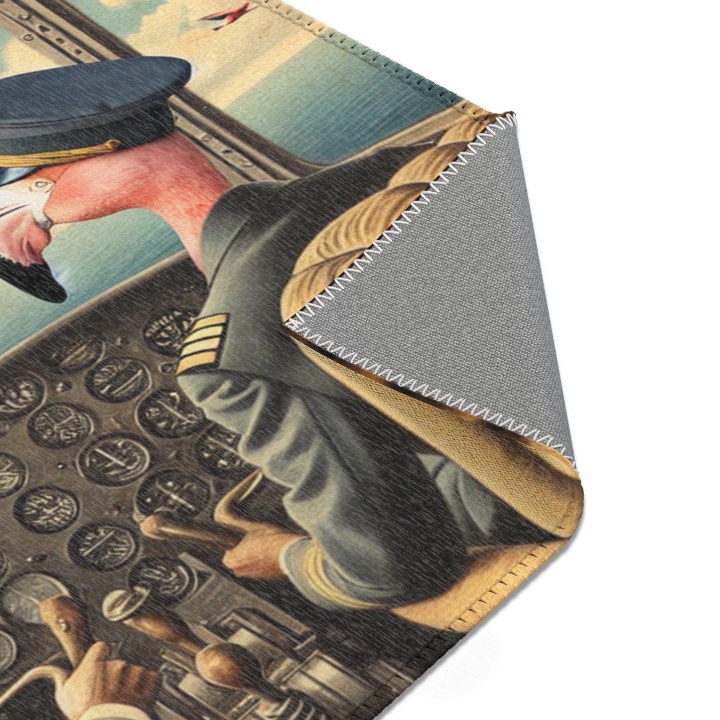 Flamingo Flight Deck Area Rug - HORIZONTAL