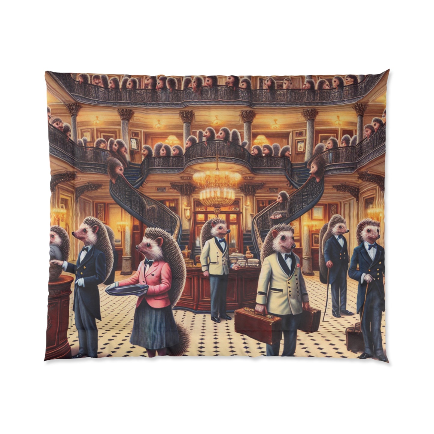 Hedgehog Hotel Comforter