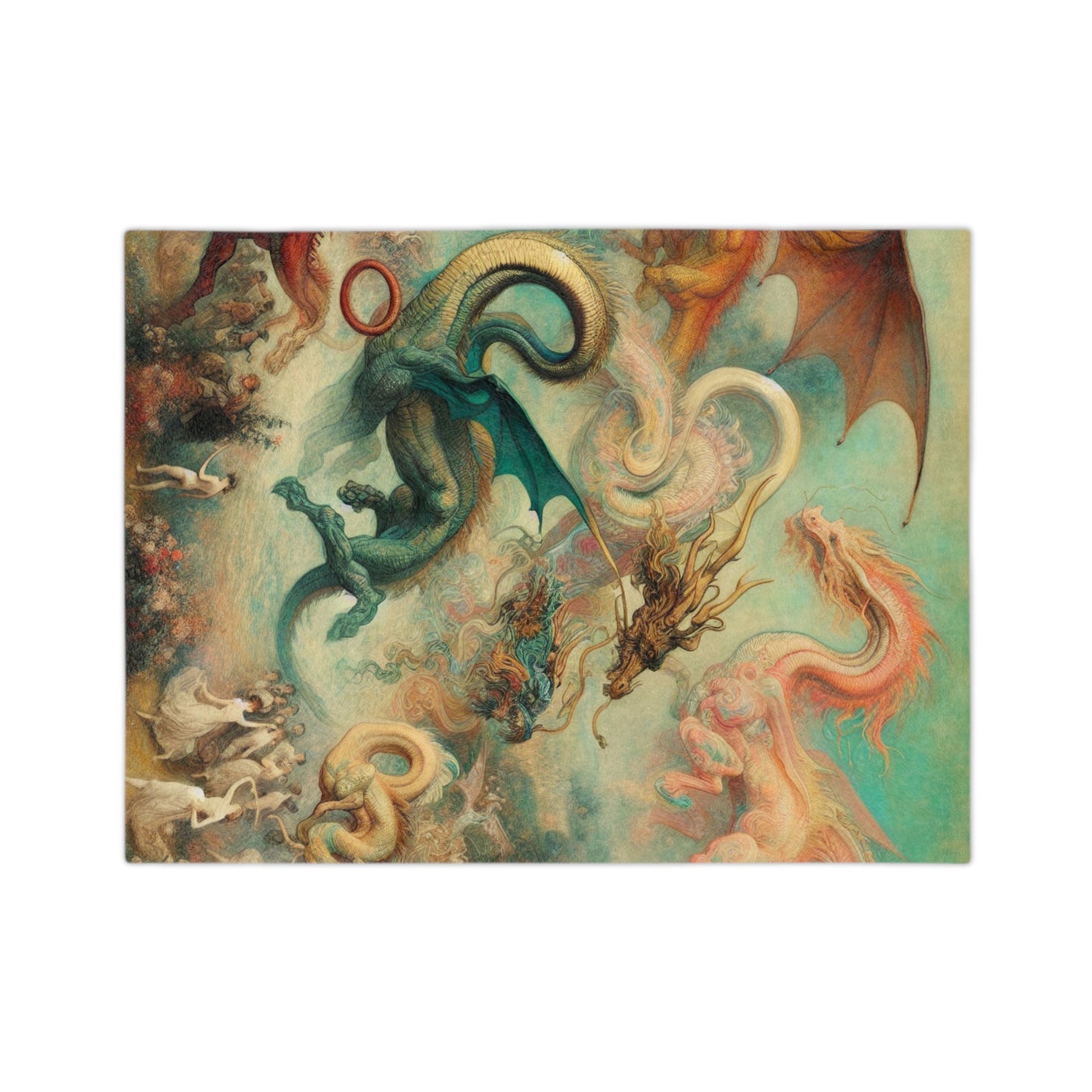 Degas Dreams of Dragons Velveteen Microfiber Blanket