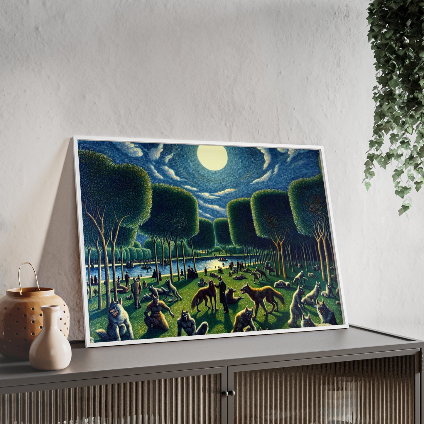 Framed Werewolves at the Waterfront Poster