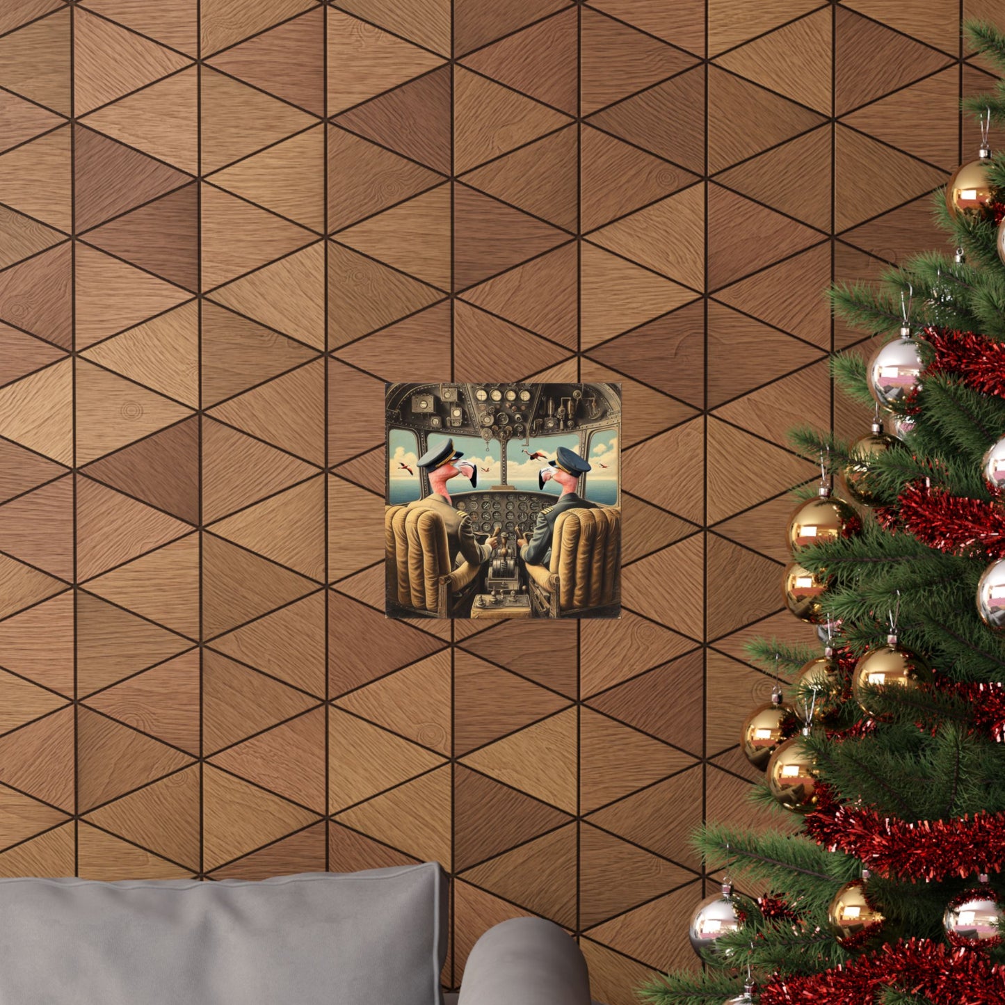 Flamingo Flight Deck Poster