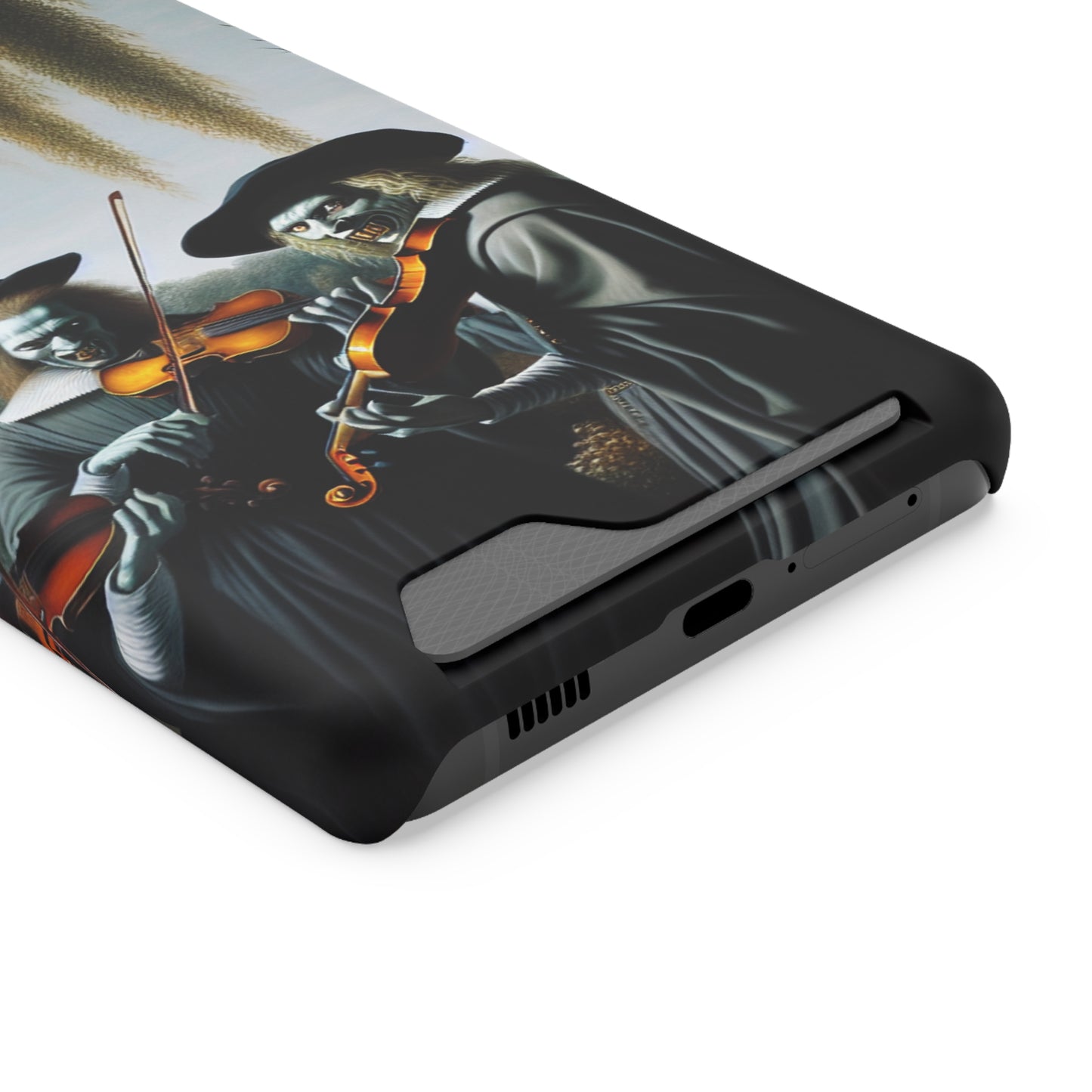 Vermeer's Vampire Violinists Phone Case with Card Holder - GALAXY