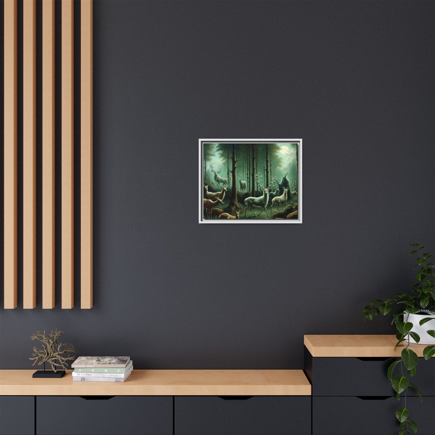 Wendigo Shepherd Canvas, Framed (Multi-color)