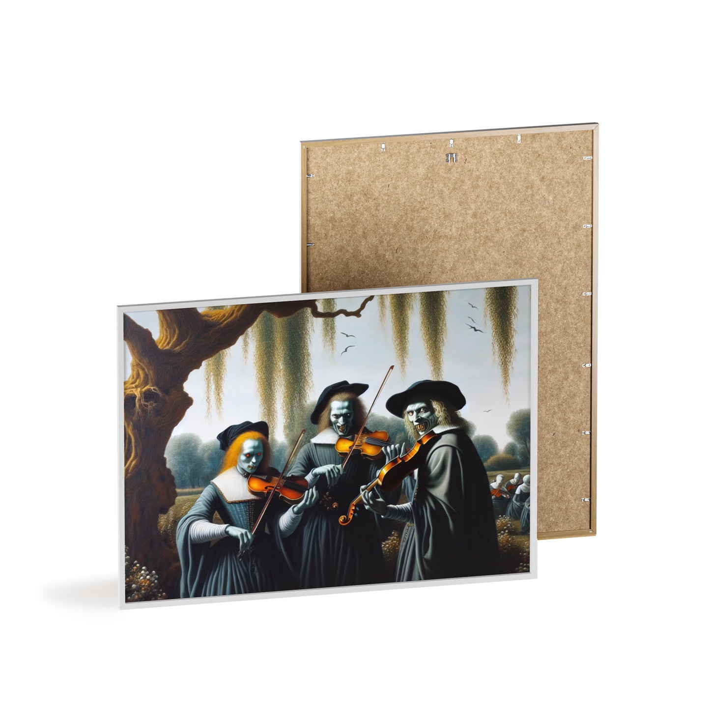 Framed Vermeer's Vampire Violinists Poster