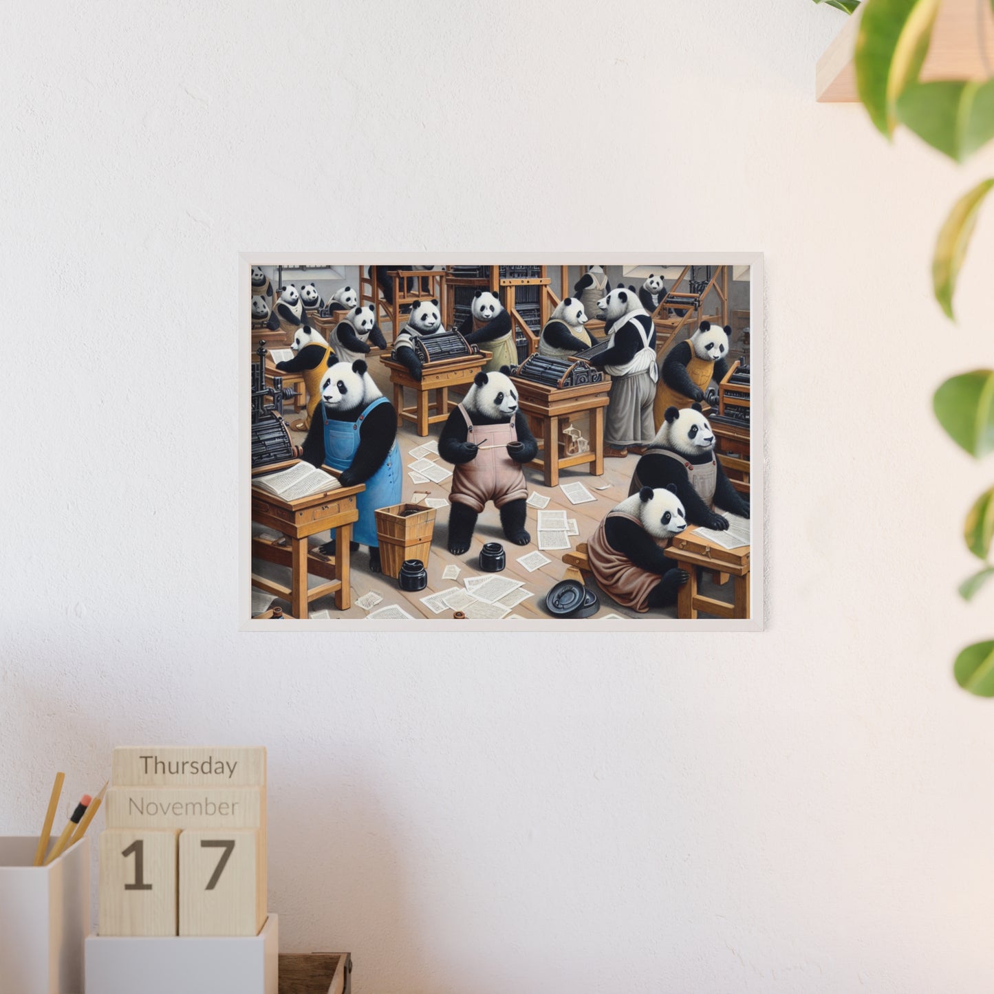 Framed Printing Pandamonium Poster