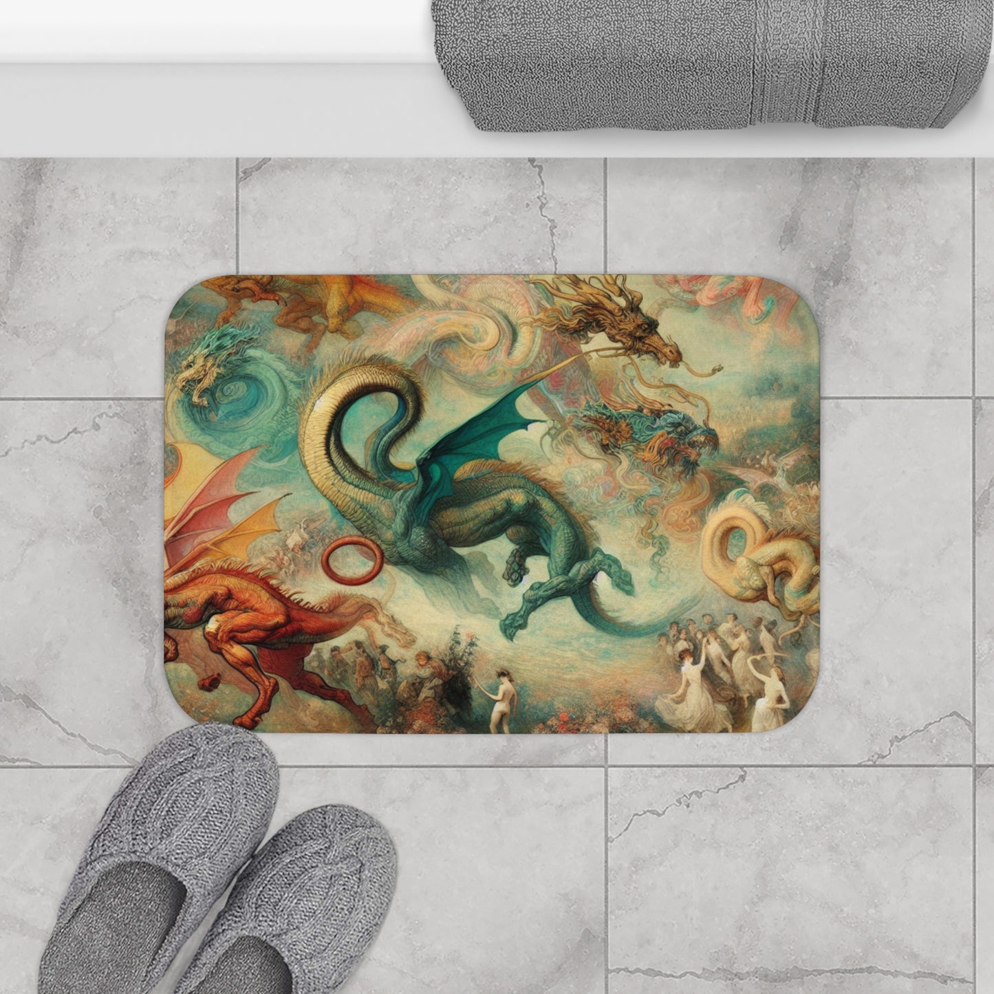 Degas Dreams of Dragons Bath Mat