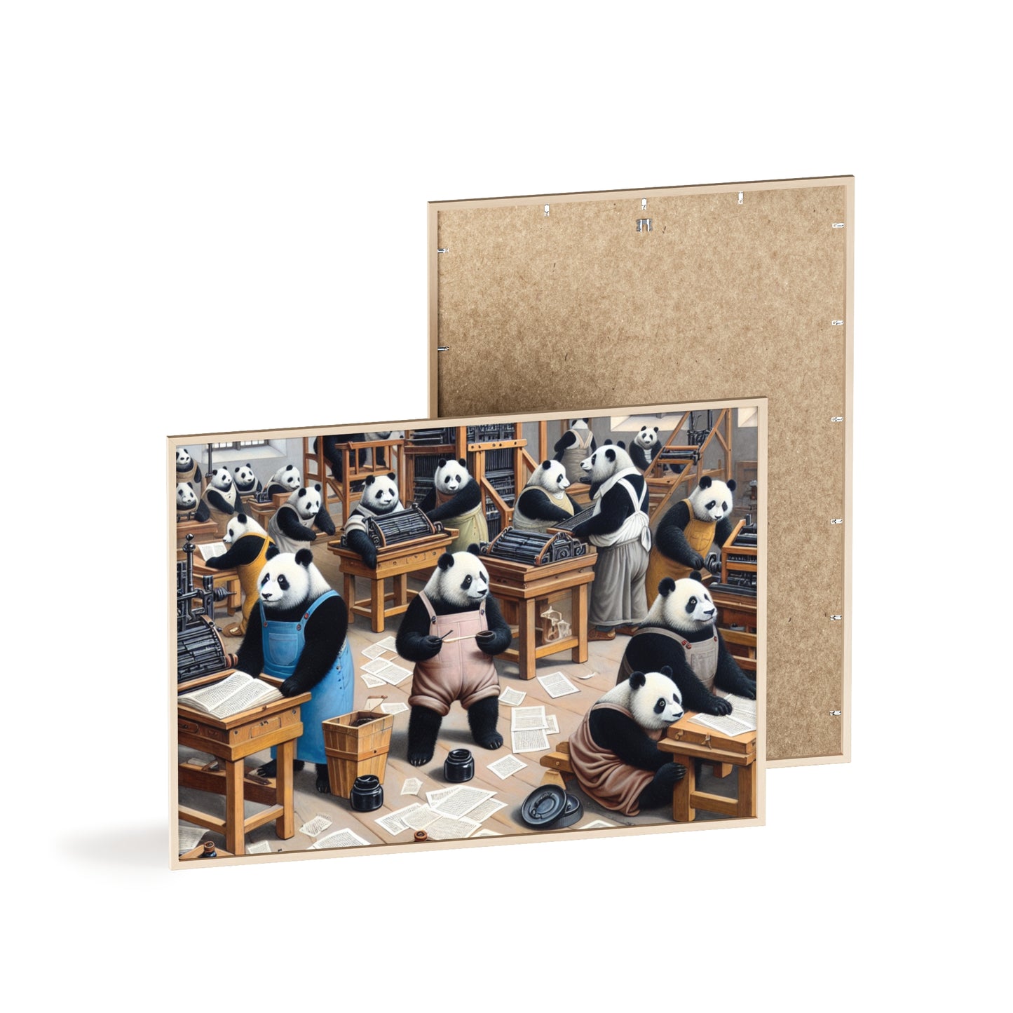 Framed Printing Pandamonium Poster