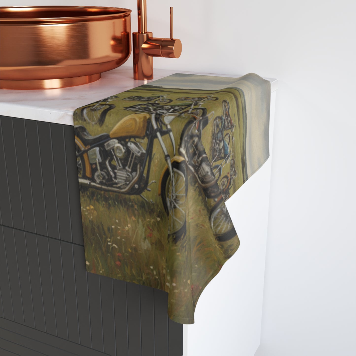 Wild Motorcycles Hand Towel