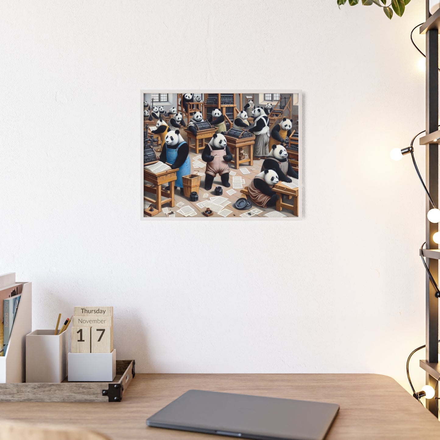 Framed Printing Pandamonium Poster