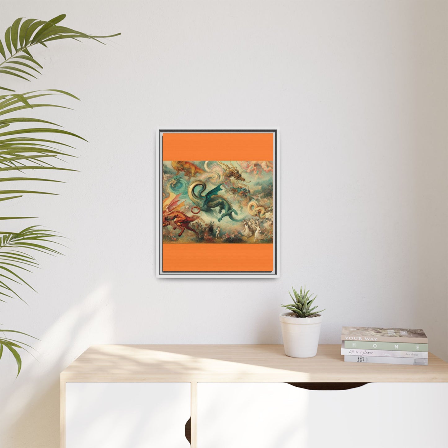 Degas Dreams of Dragons Canvas, Framed (Multi-color)