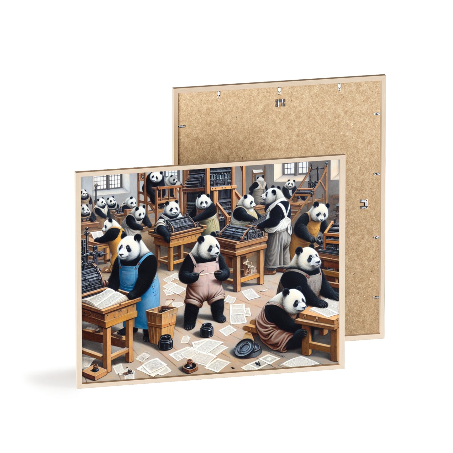 Framed Printing Pandamonium Poster