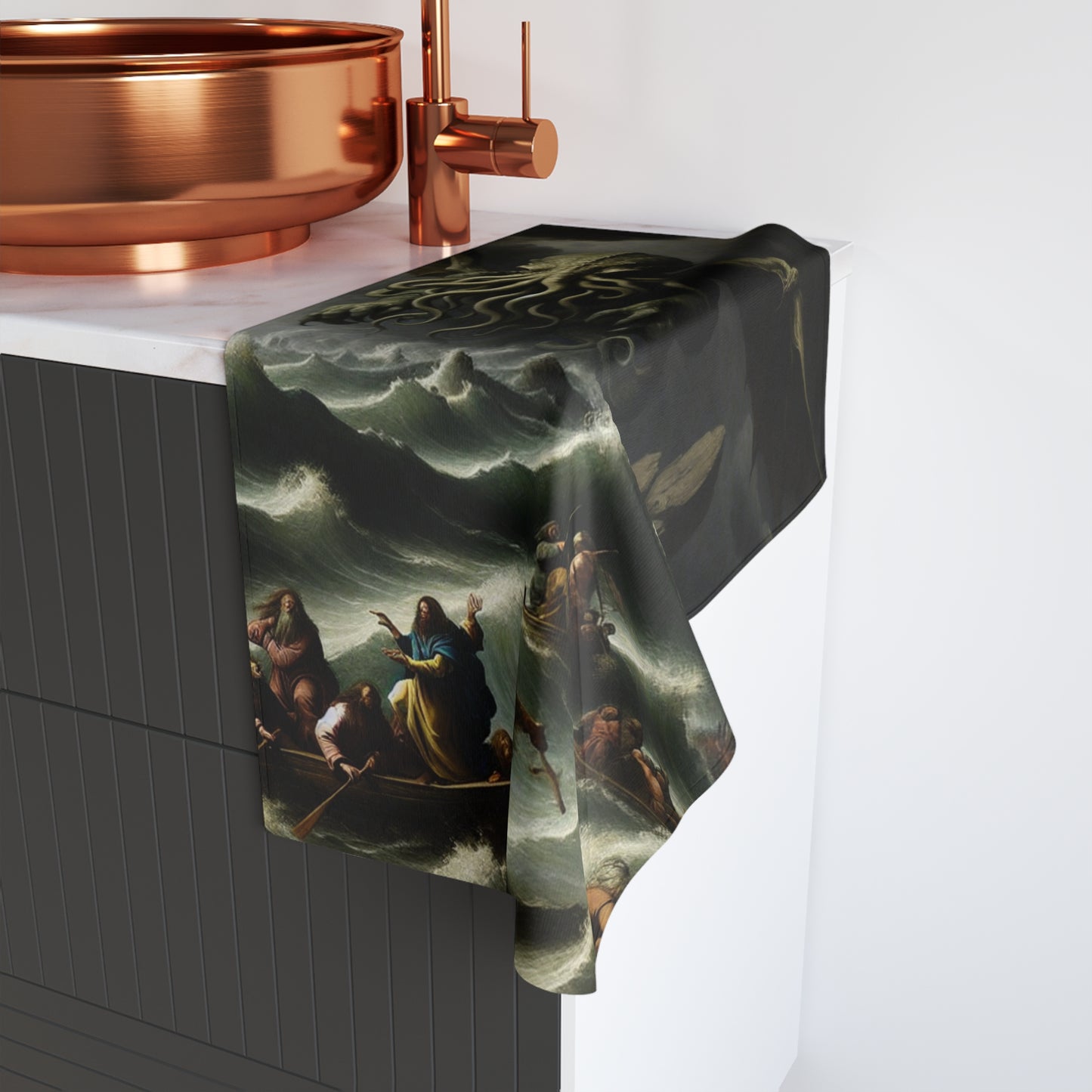 Cthulhu in the Storm Hand Towel