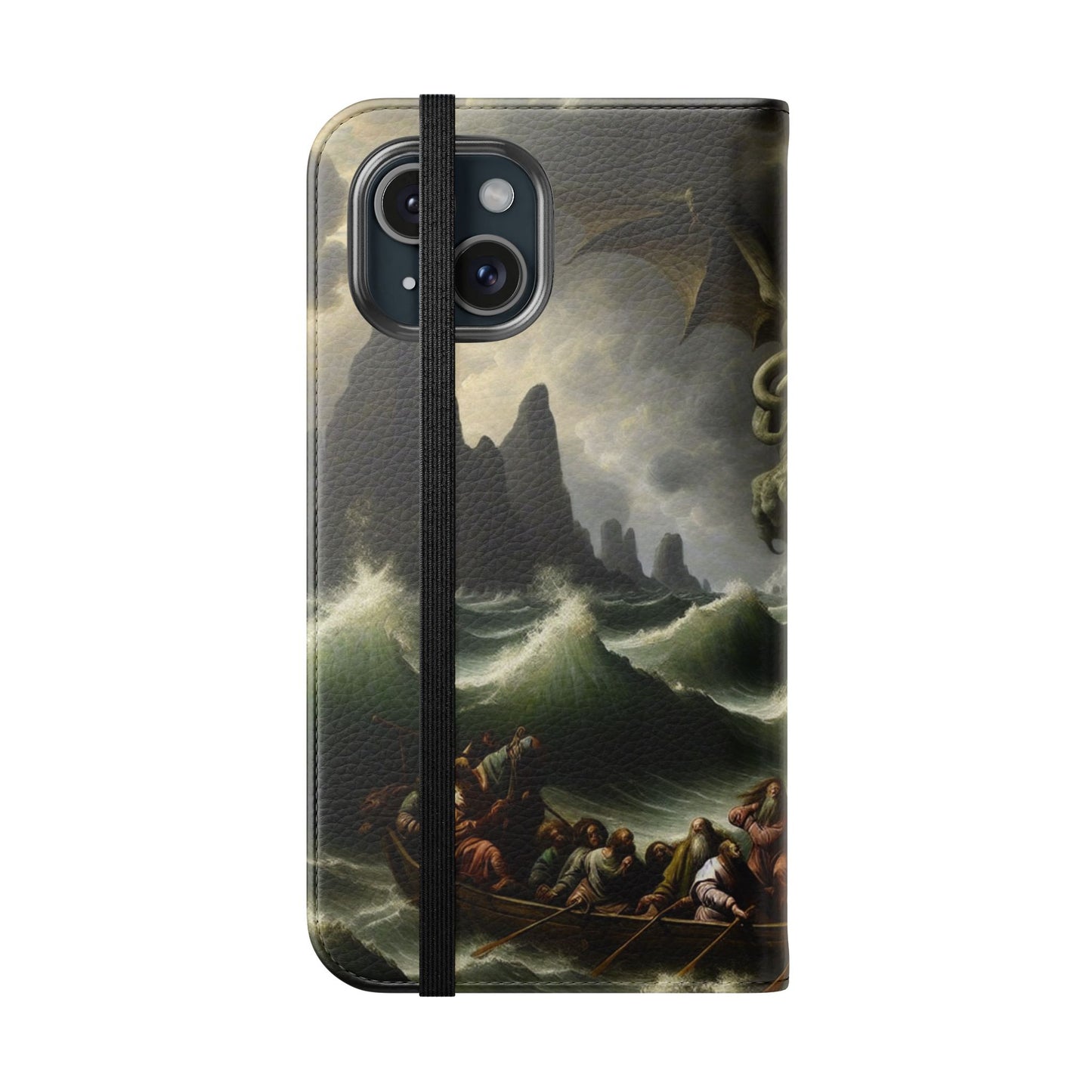 Cthulhu in the Storm Flip Cases for iPhones