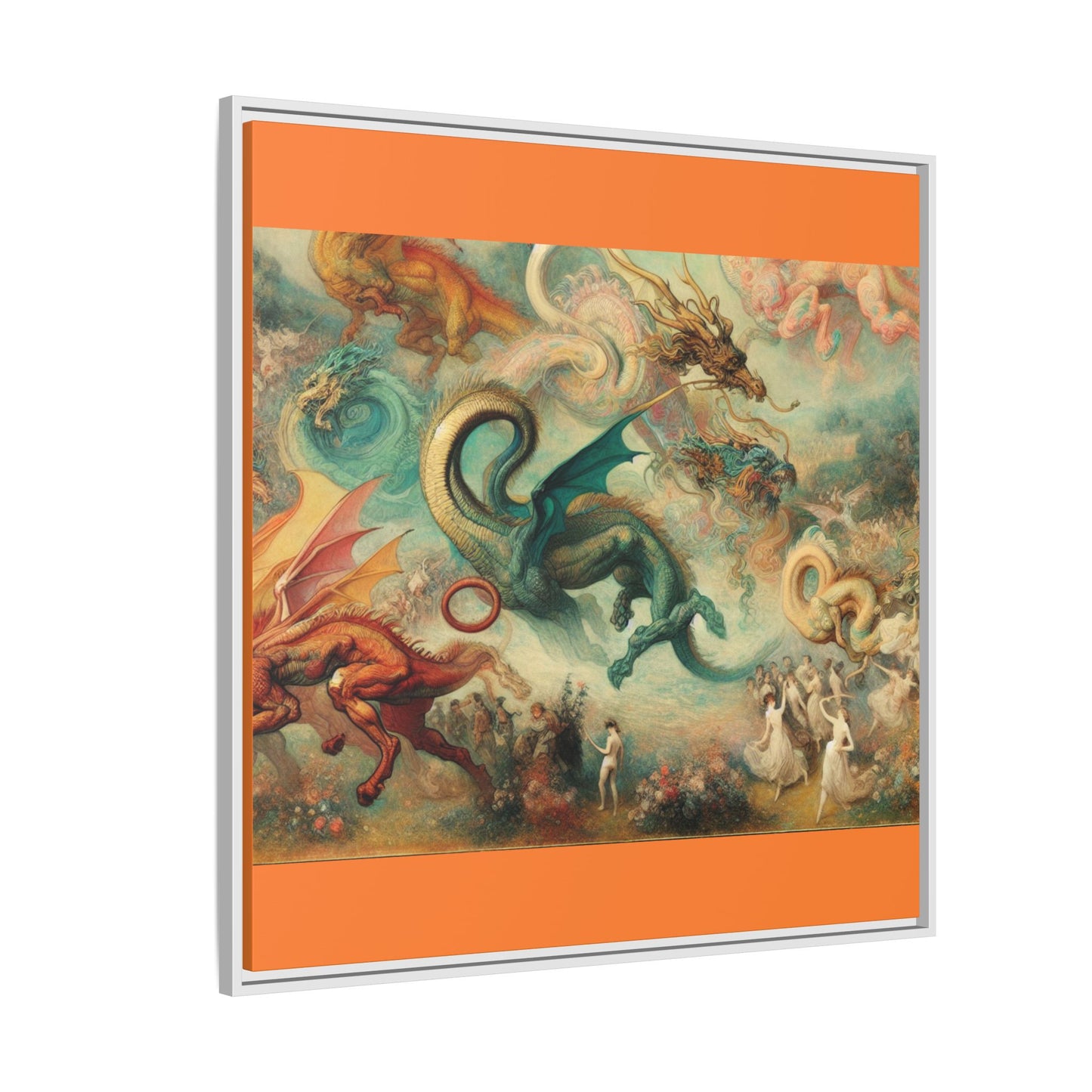 Degas Dreams of Dragons Canvas, Framed (Multi-color)