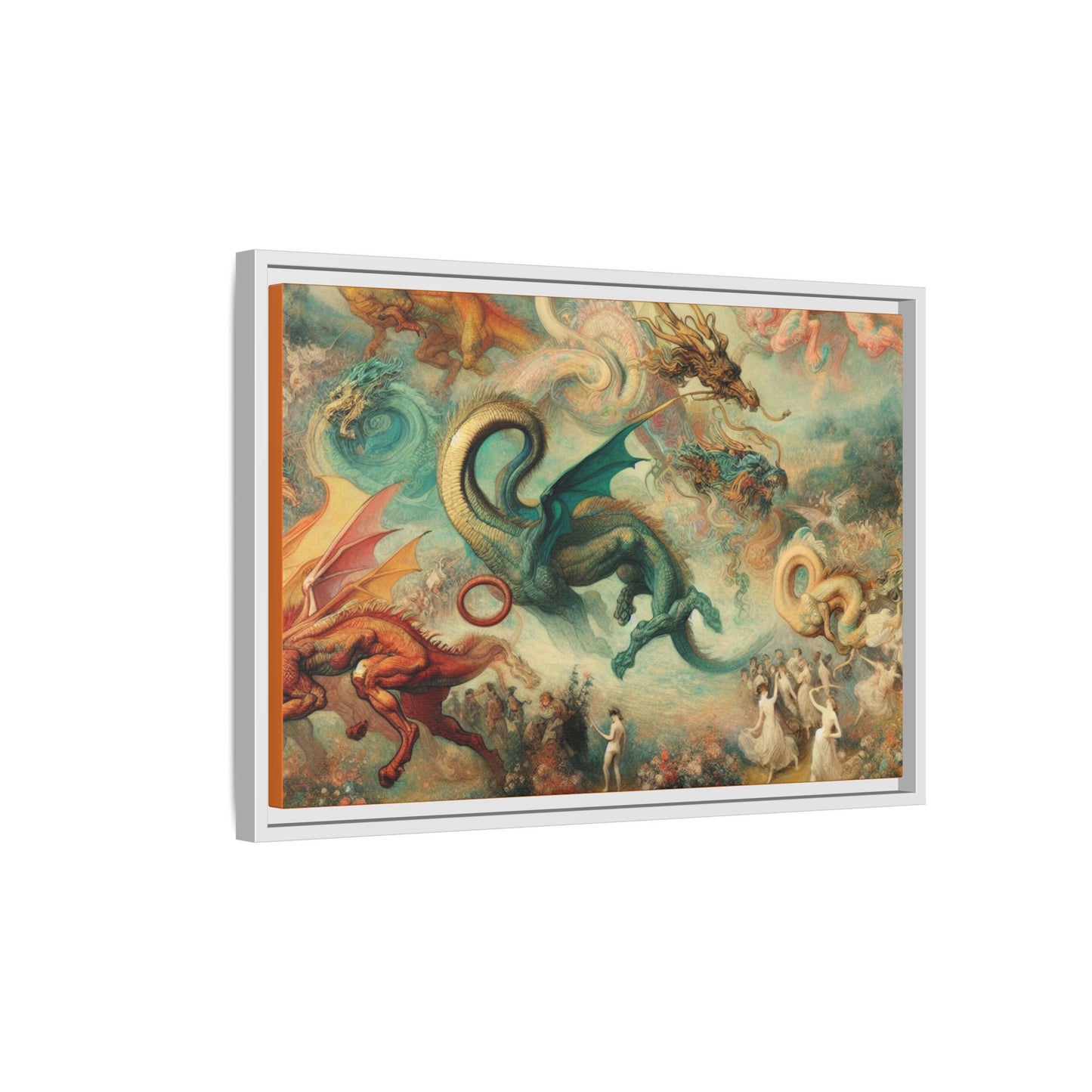 Degas Dreams of Dragons Canvas, Framed (Multi-color)