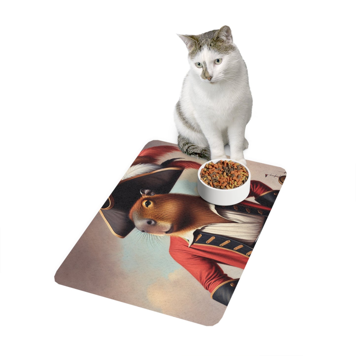 Captain Capybara Pet Food Mat