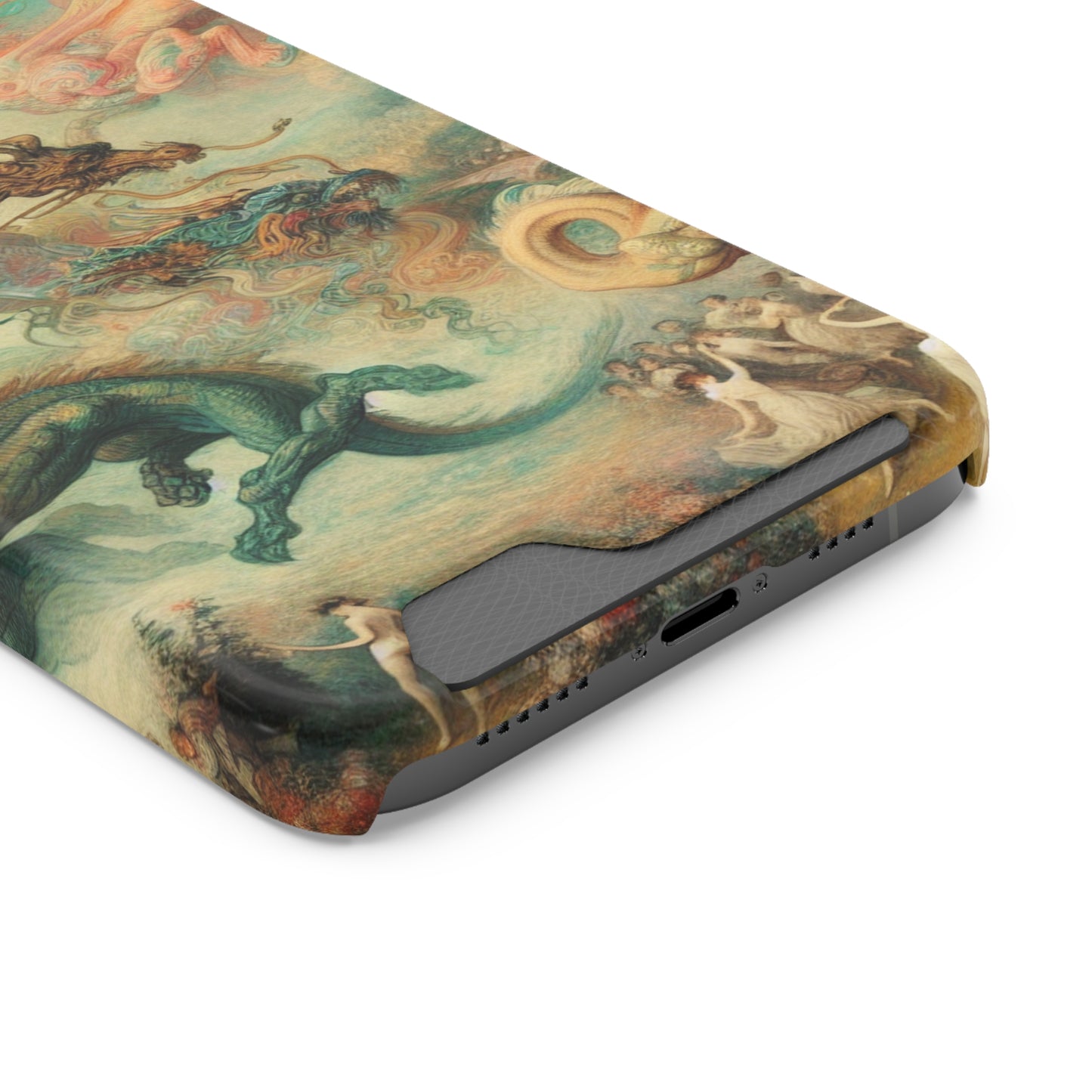 Degas Dreams of Dragons Phone Case with Card Holder - IPHONE