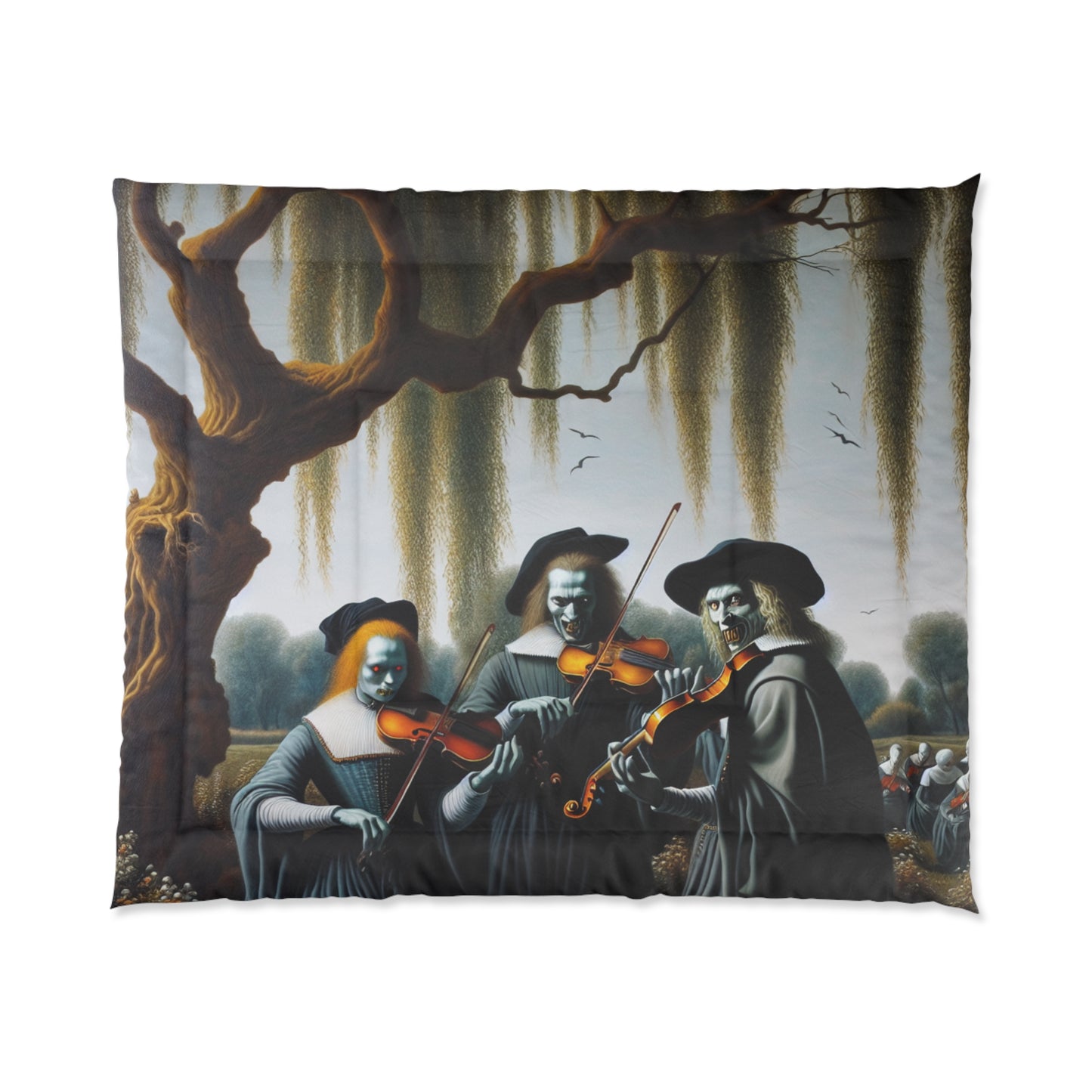 Vermeer's Vampire Violinists Comforter
