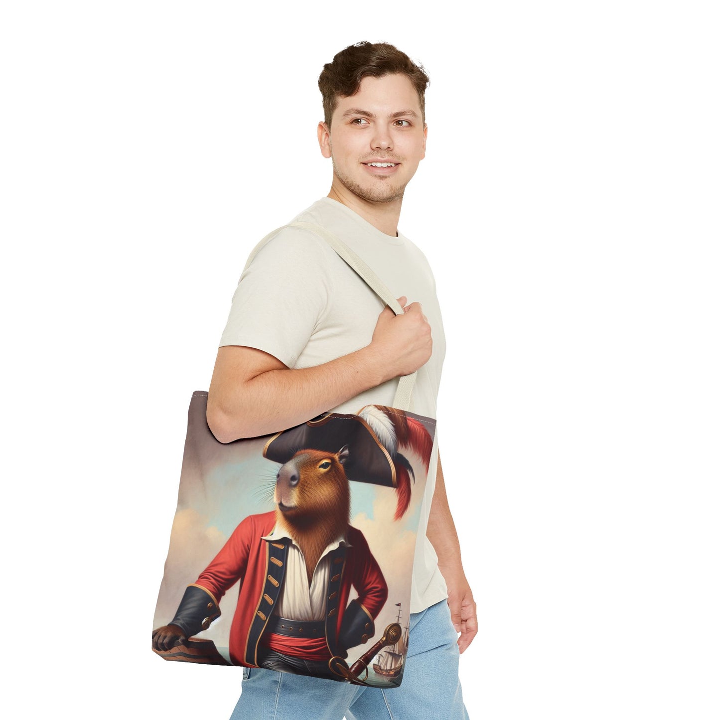 Captain Capybara Tote Bag