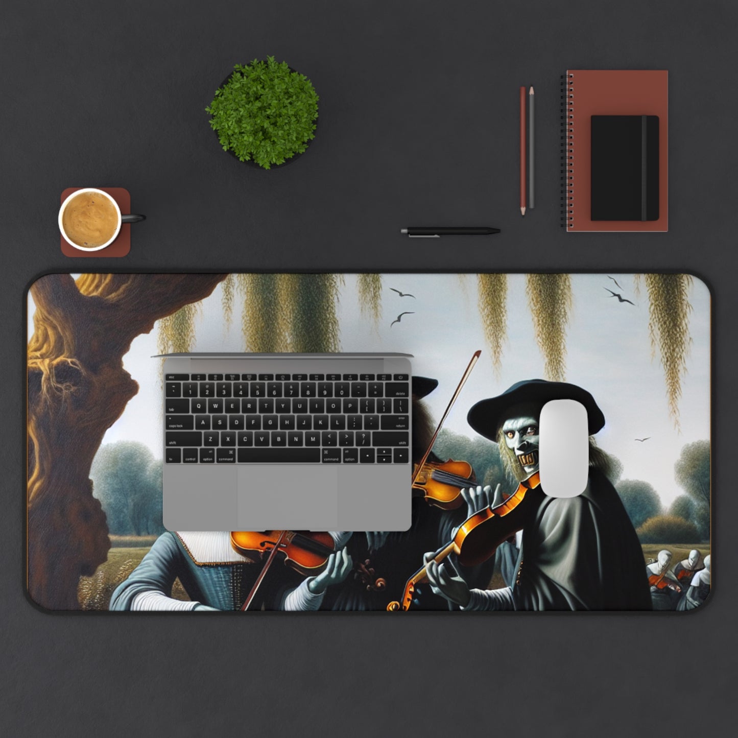 Vermeer's Vampire Violinists Desk Mat