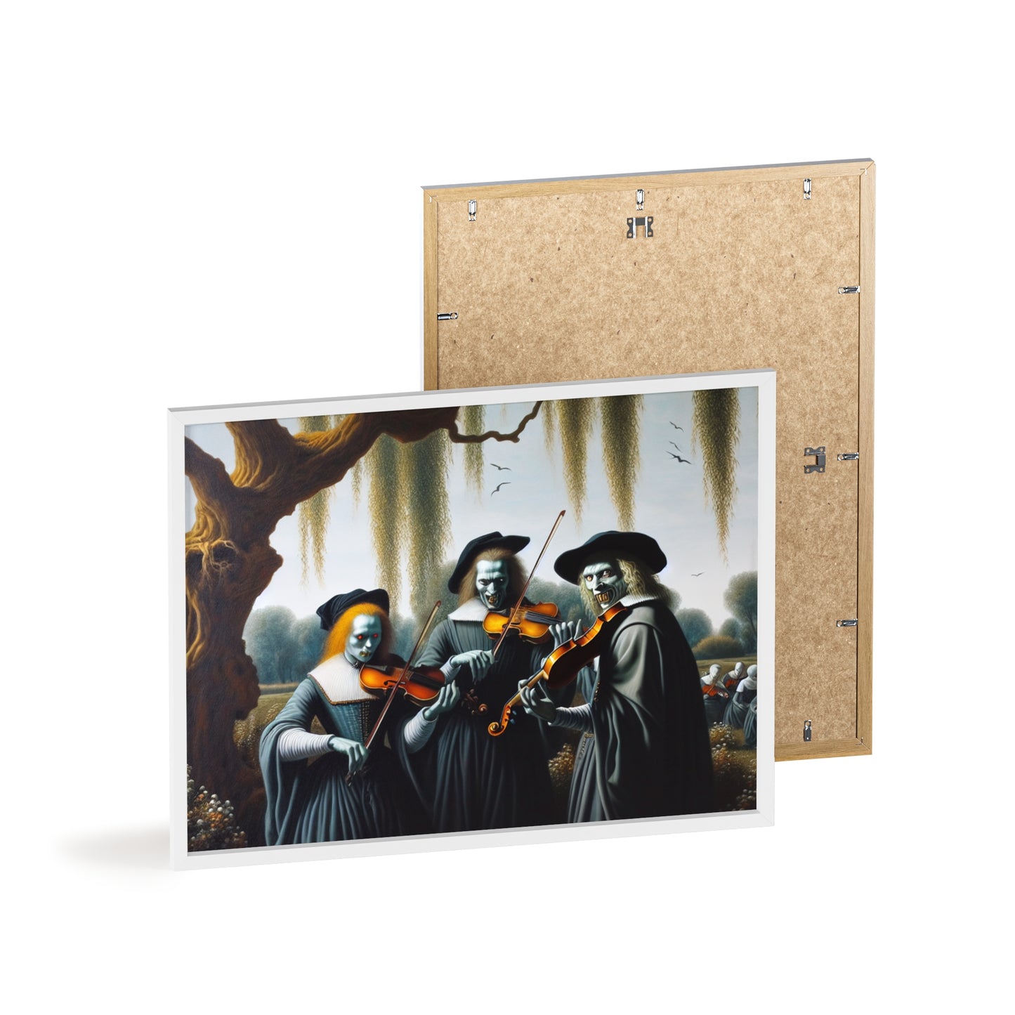 Framed Vermeer's Vampire Violinists Poster