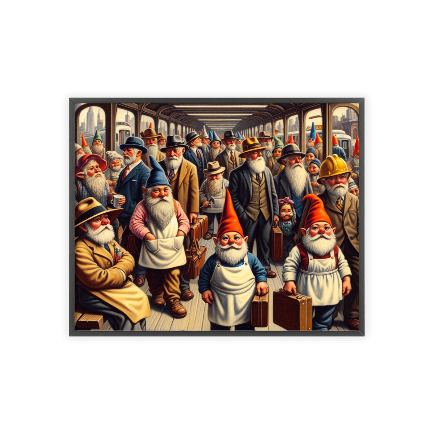 Framed The Gnome-mute Home Poster