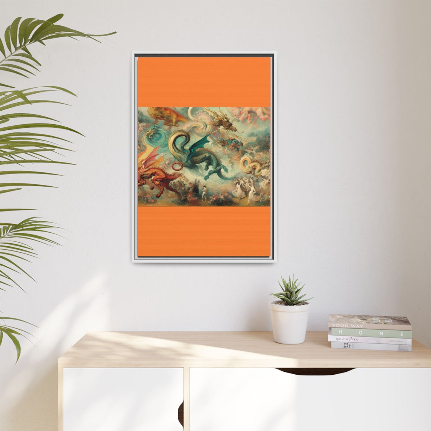 Degas Dreams of Dragons Canvas, Framed (Multi-color)