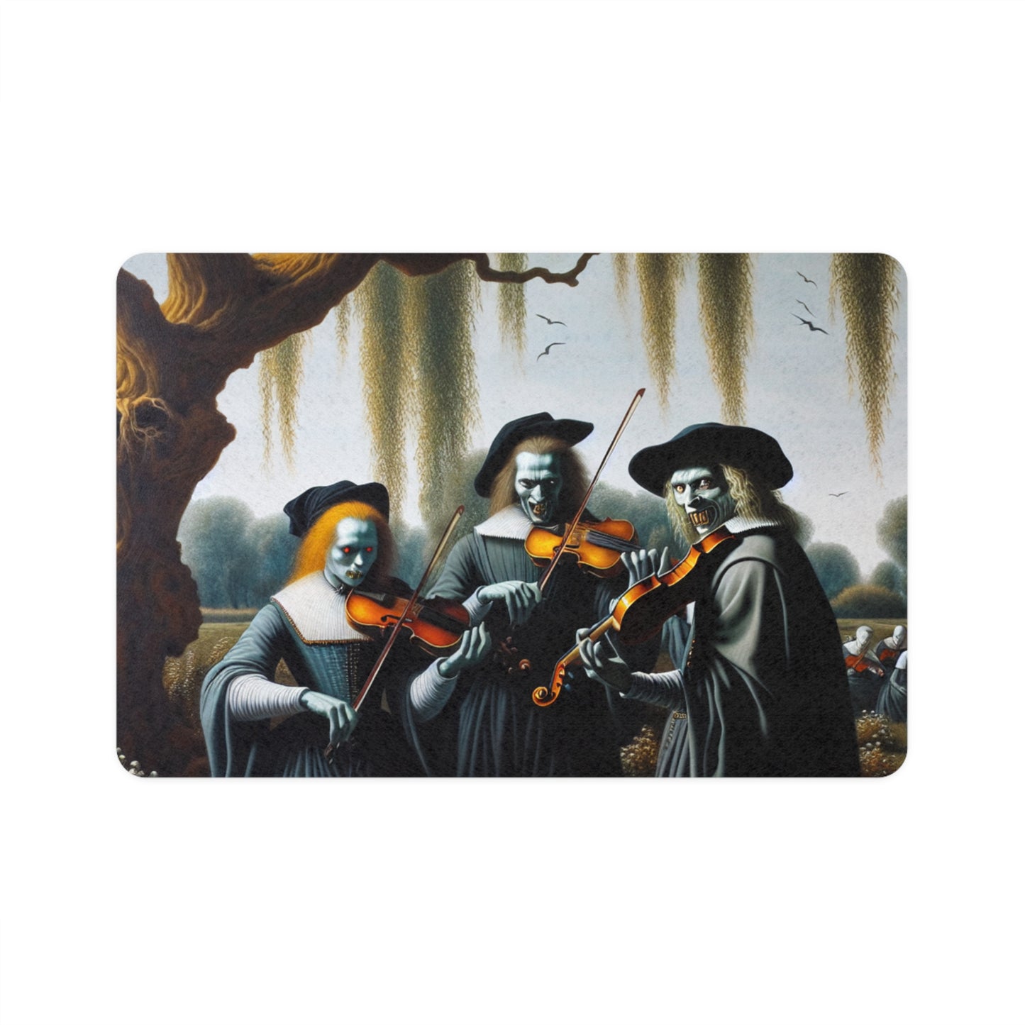 Vermeer's Vampire Violinists Pet Food Mat